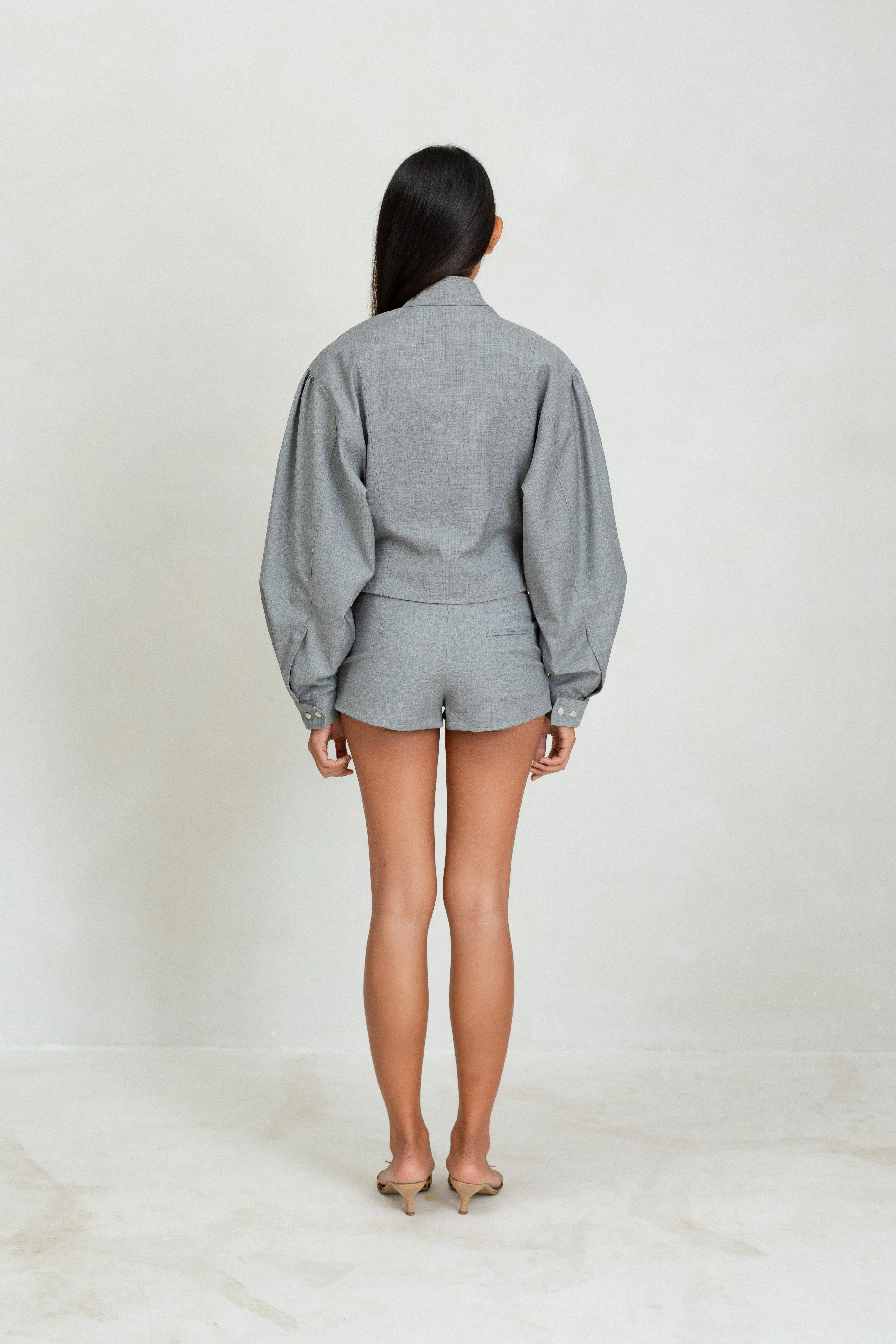 Noa Short - Grey sold by BELLE the label product image thumbnail 3