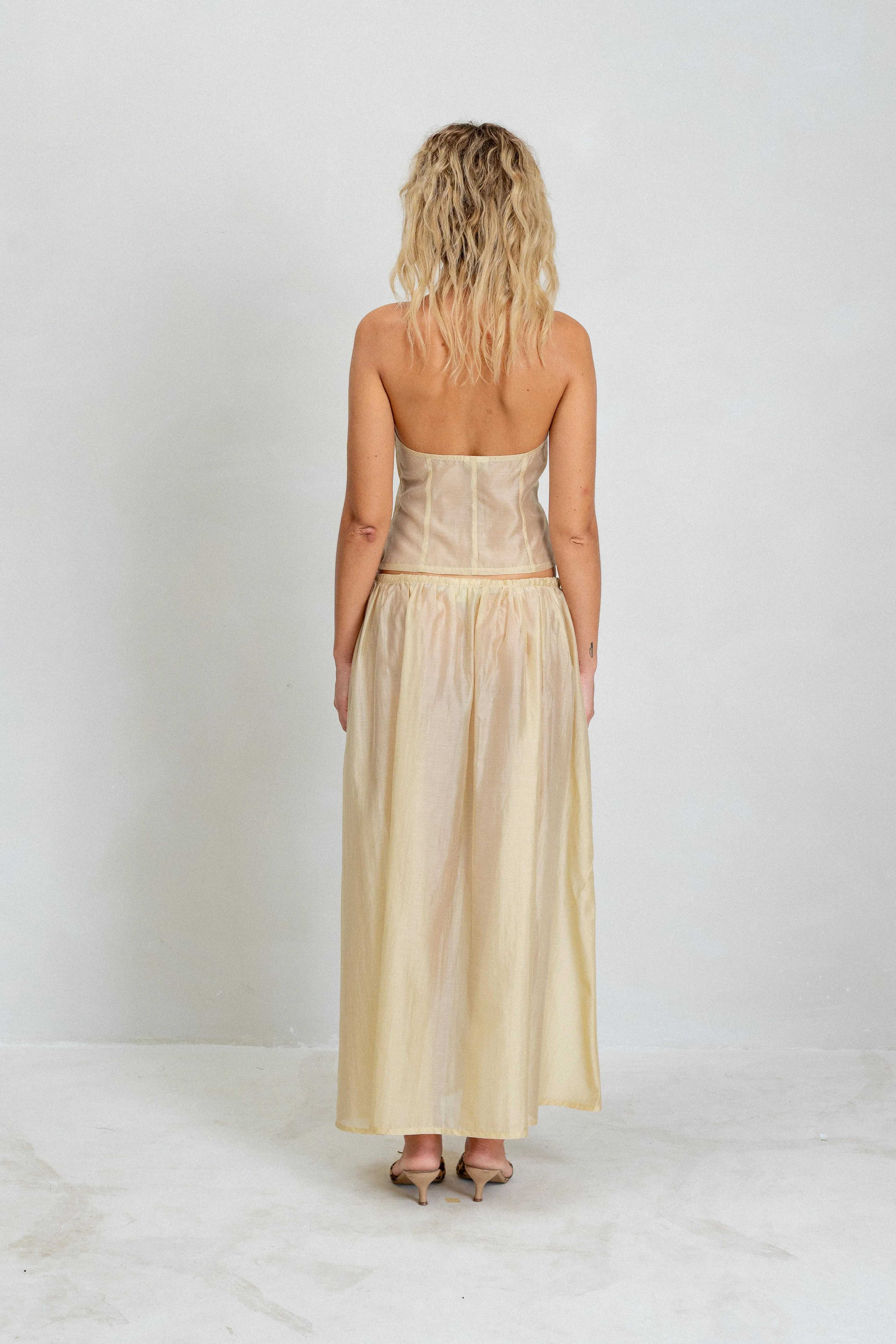 Rhea Skirt - Honey sold by BELLE the label product image thumbnail 3
