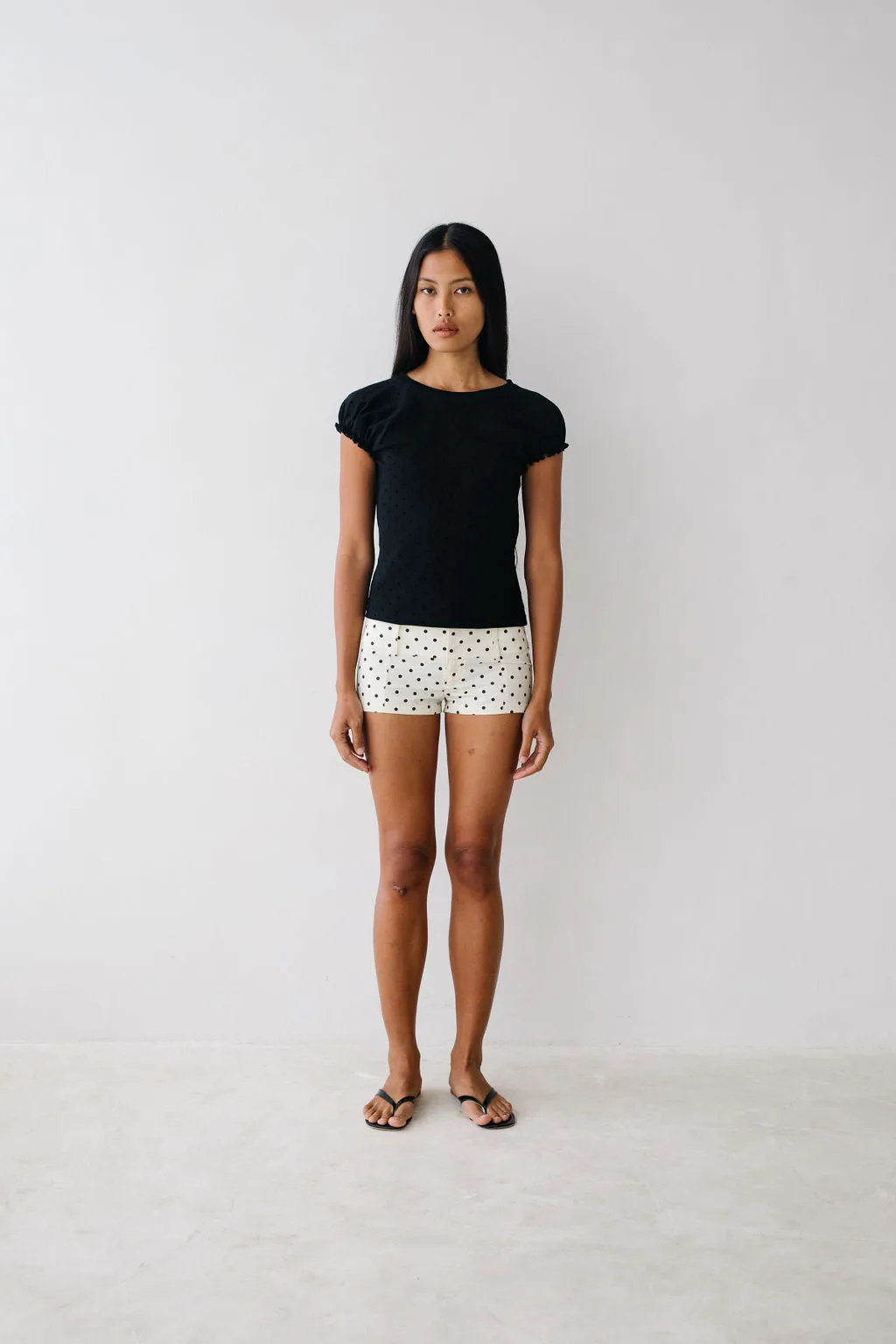 Finch Short - White Polka sold by BELLE the label product image thumbnail 4