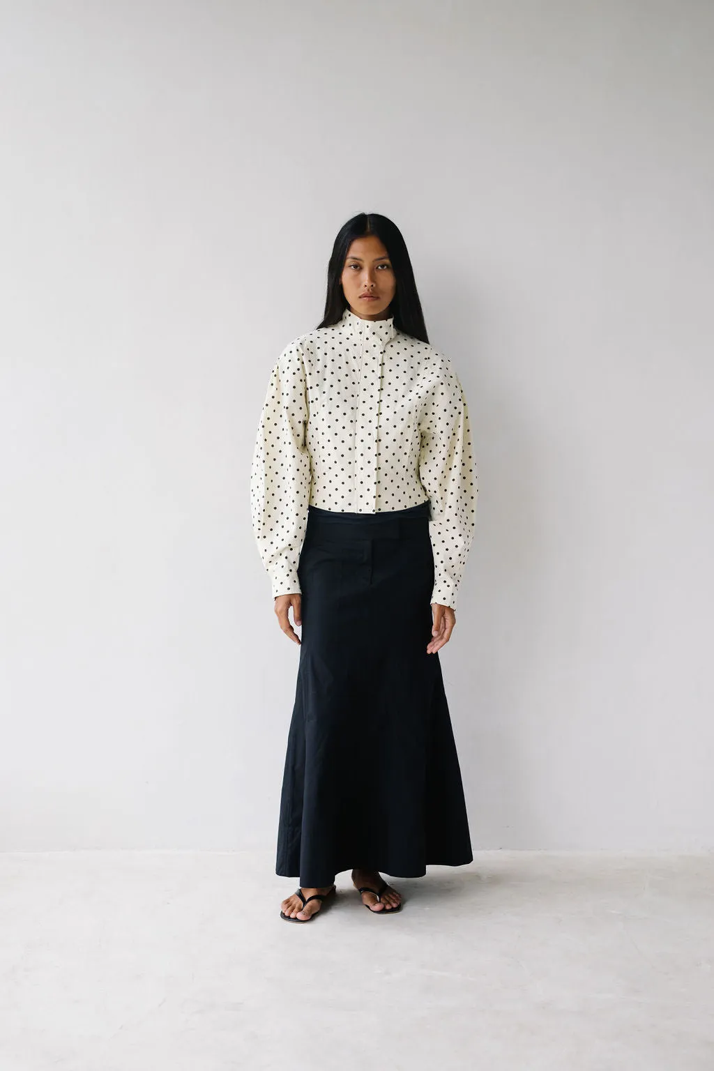 Globo Jacket – White Polka sold by BELLE the label