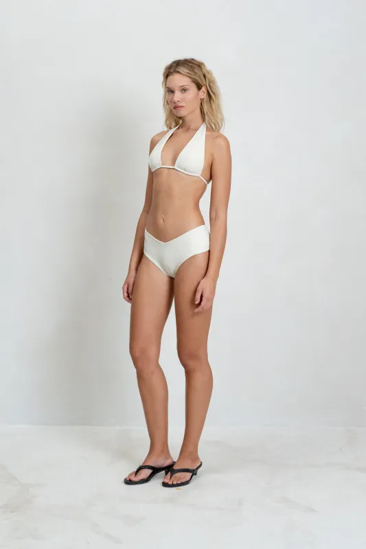 Rae Bottom – Cream Rib sold by BELLE the label