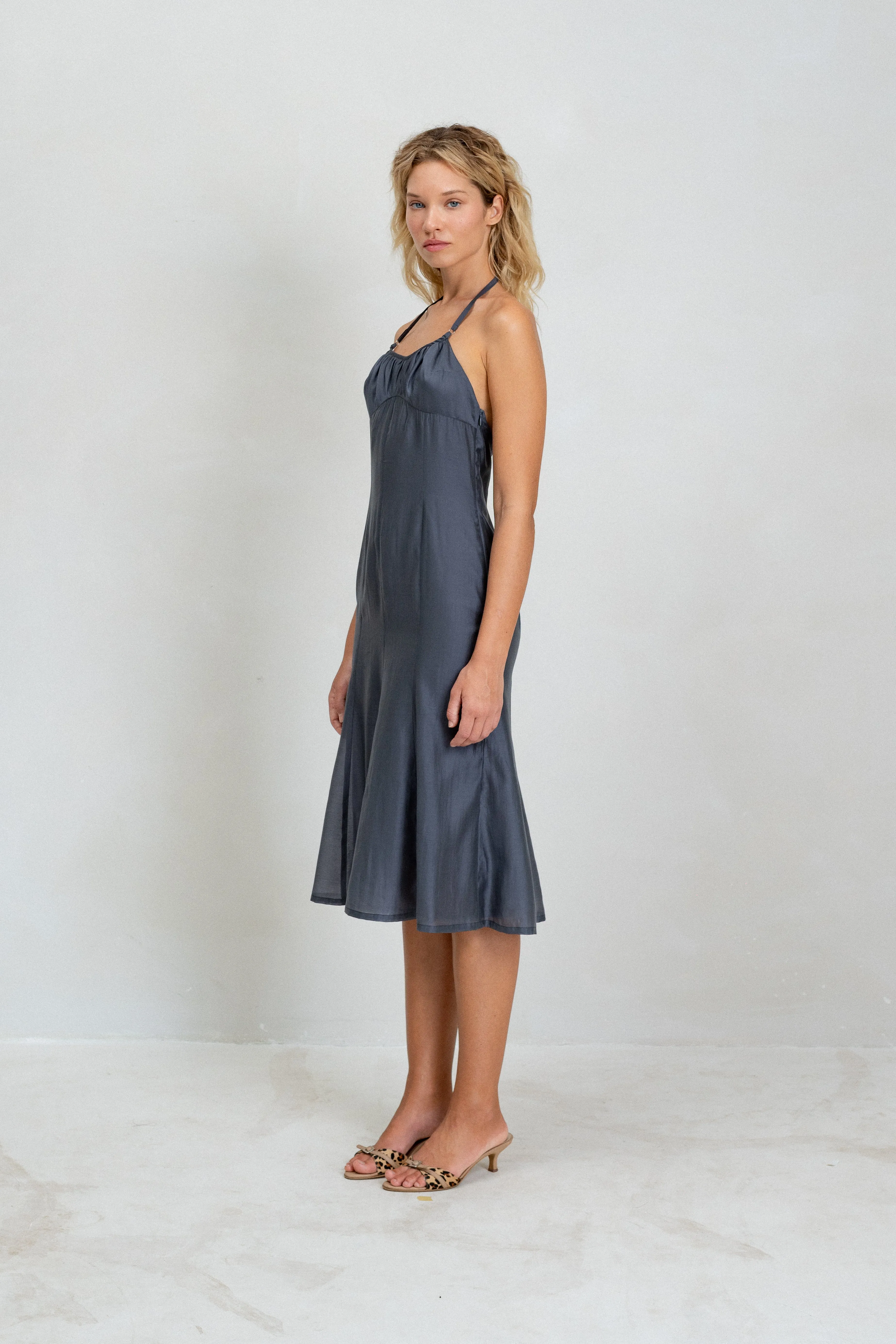 Flore Dress - Navy sold by BELLE the label product image thumbnail 2