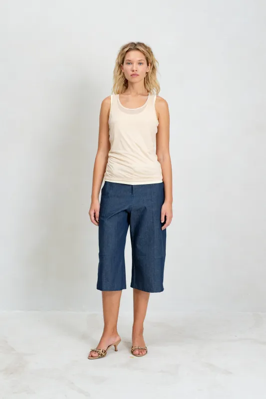 Vallie Shorts - Denim made by BELLE the label