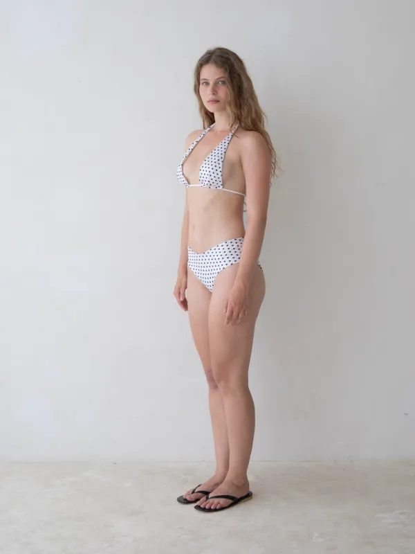 Rae Bottom – White Polka sold by BELLE the label