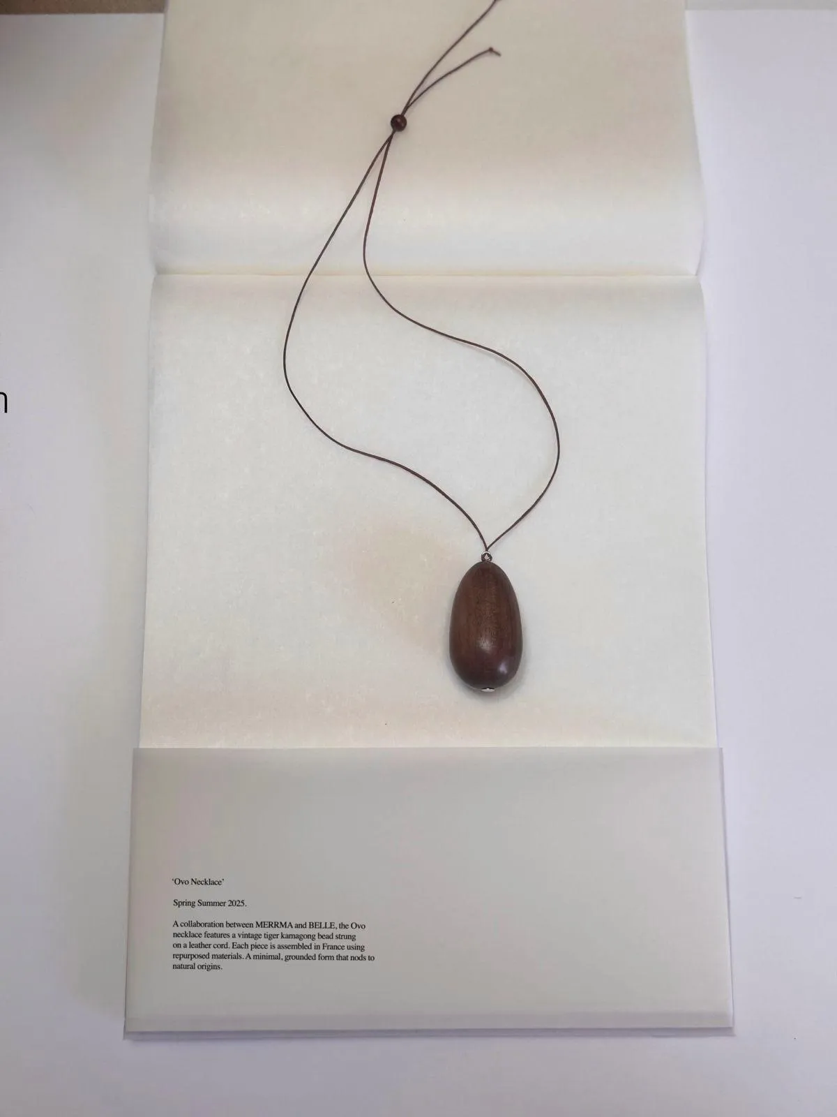 Ovo Necklace sold by BELLE the label