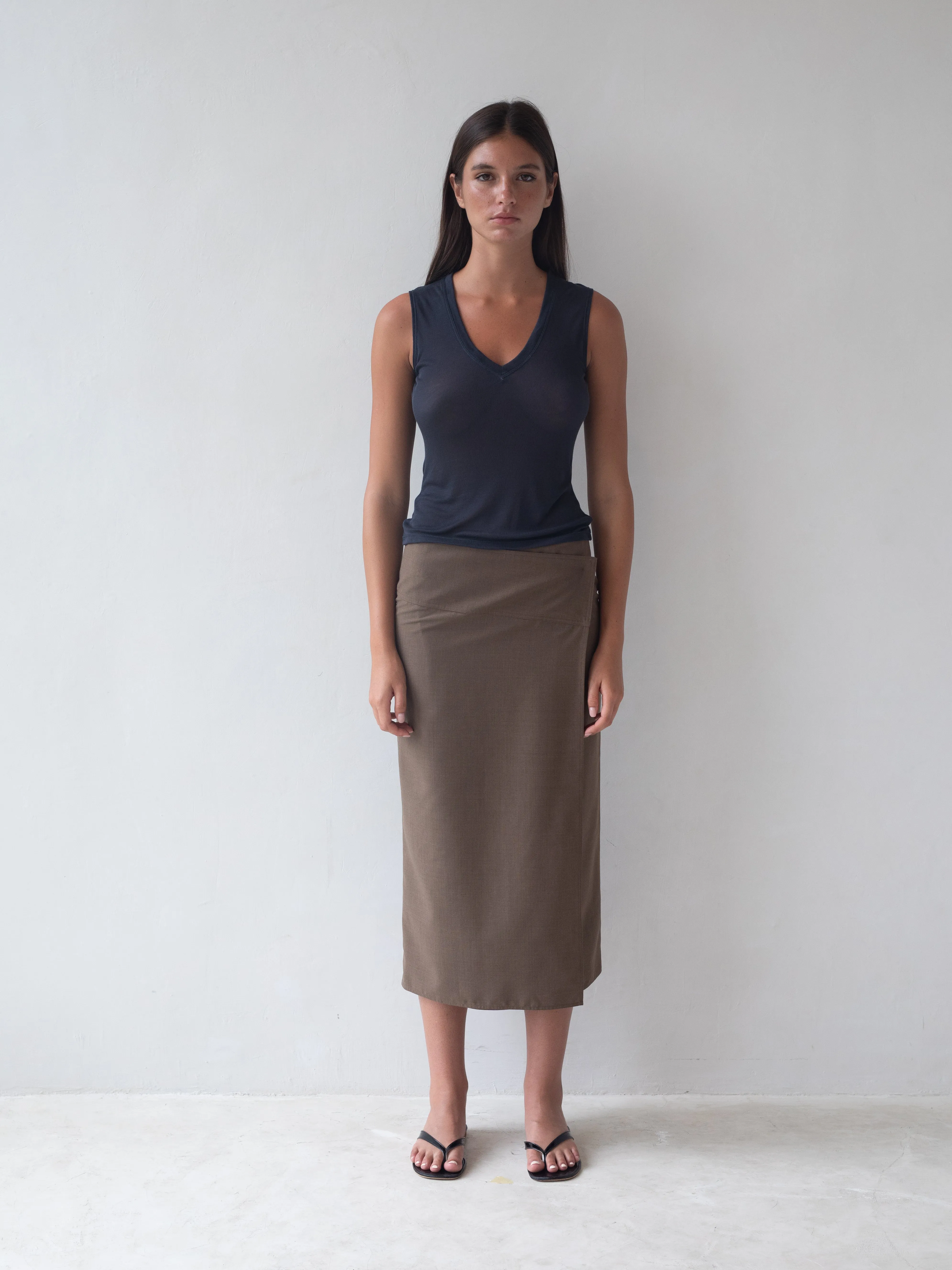 Morning Top - Navy sold by BELLE the label