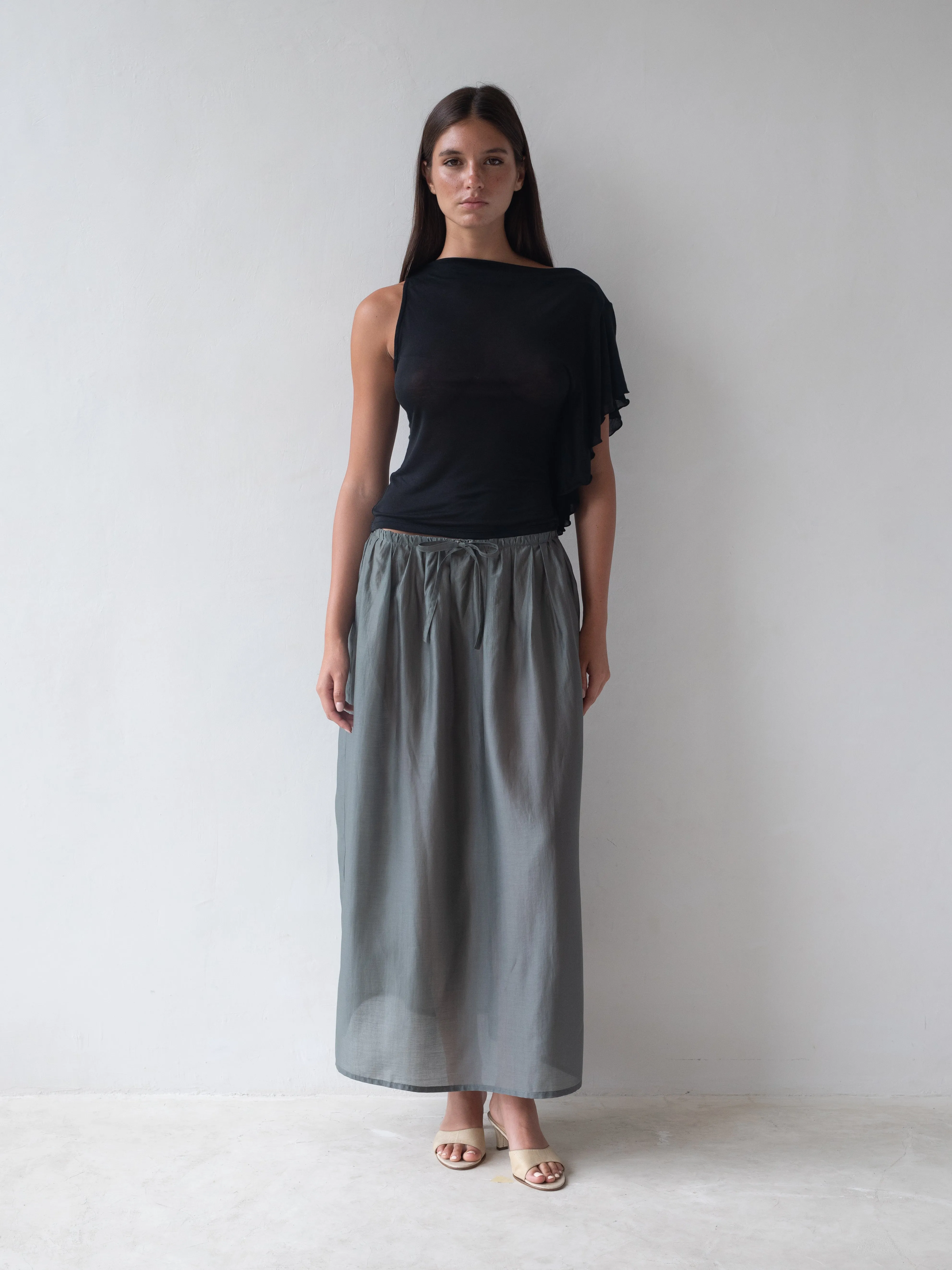 Rhea Skirt - Evergreen sold by BELLE the label product image thumbnail 2