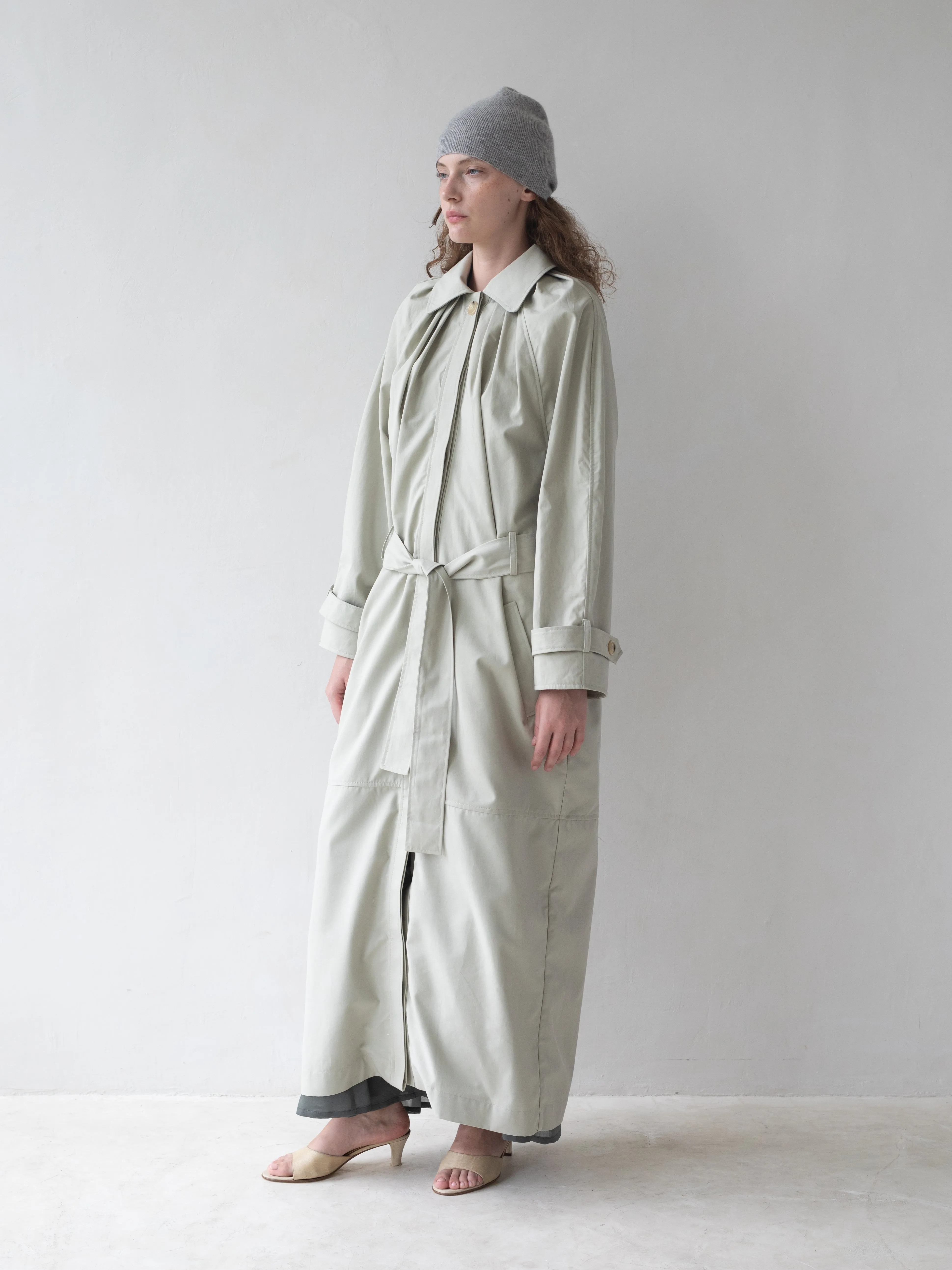 Laurel Trench - Sage sold by BELLE the label product image thumbnail 2