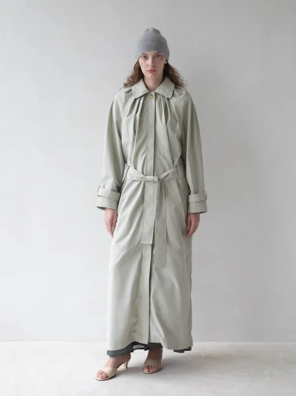 Laurel Trench - Sage sold by BELLE the label