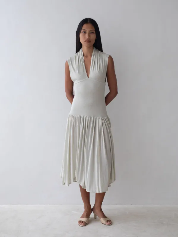 Twyla Dress - Fog sold by BELLE the label