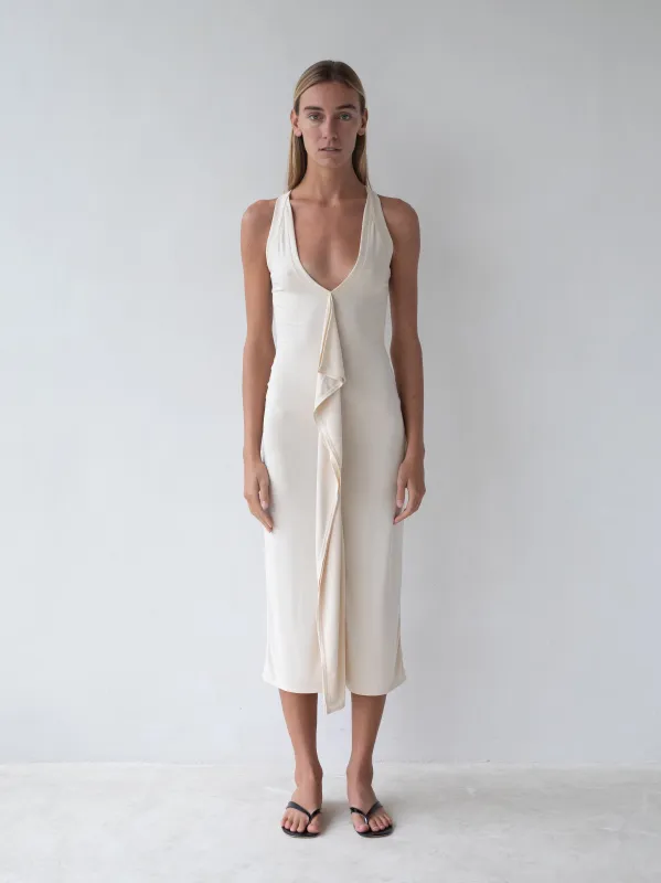 Cascade Dress - Cream sold by BELLE the label