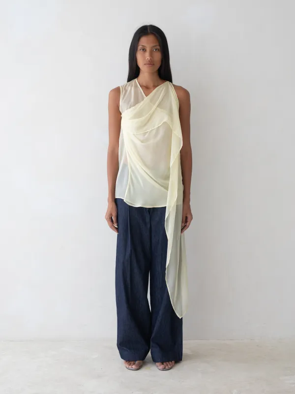 Vale Top - Lemon sold by BELLE the label