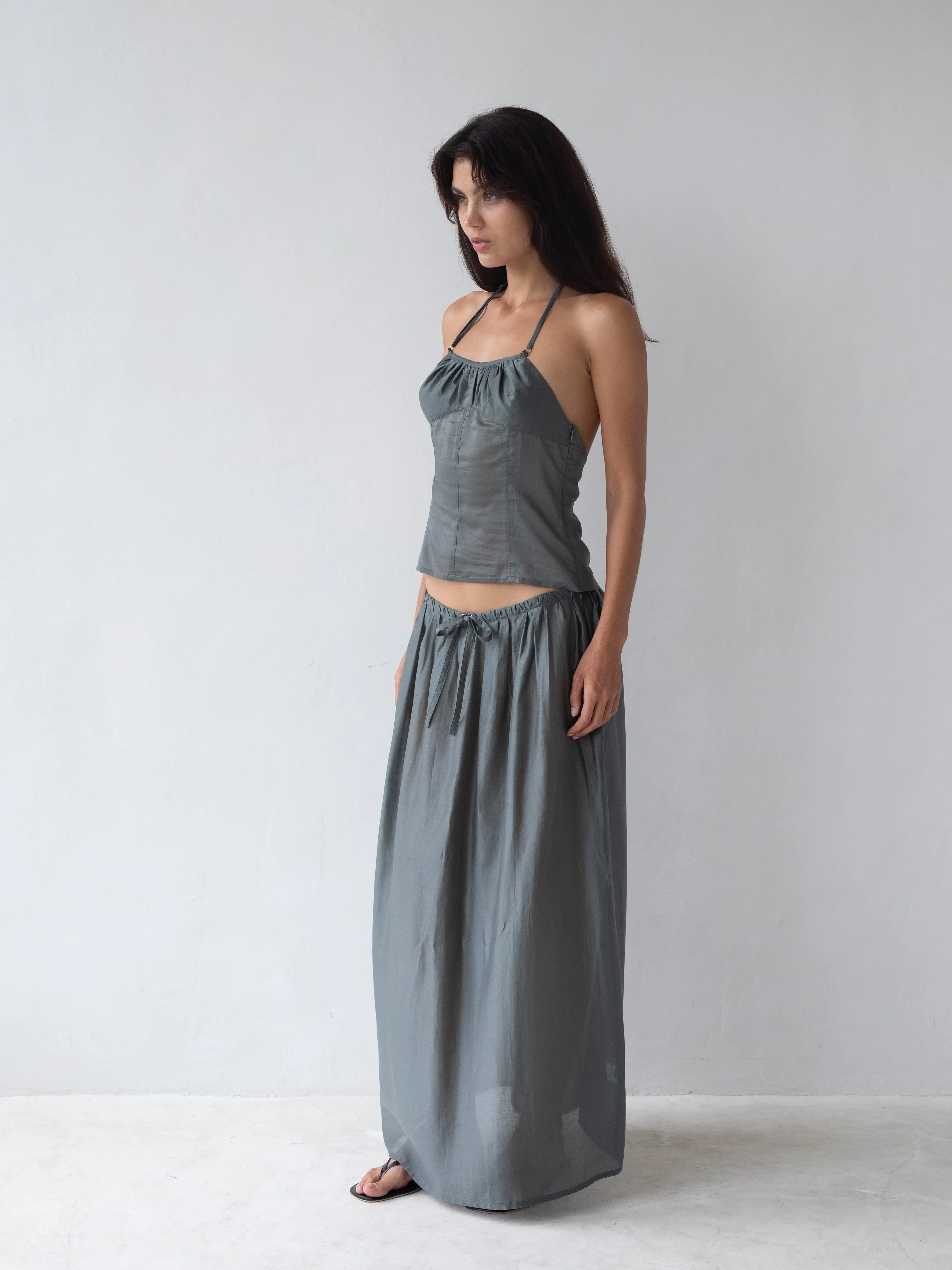 Flore Top - Evergreen sold by BELLE the label product image thumbnail 2
