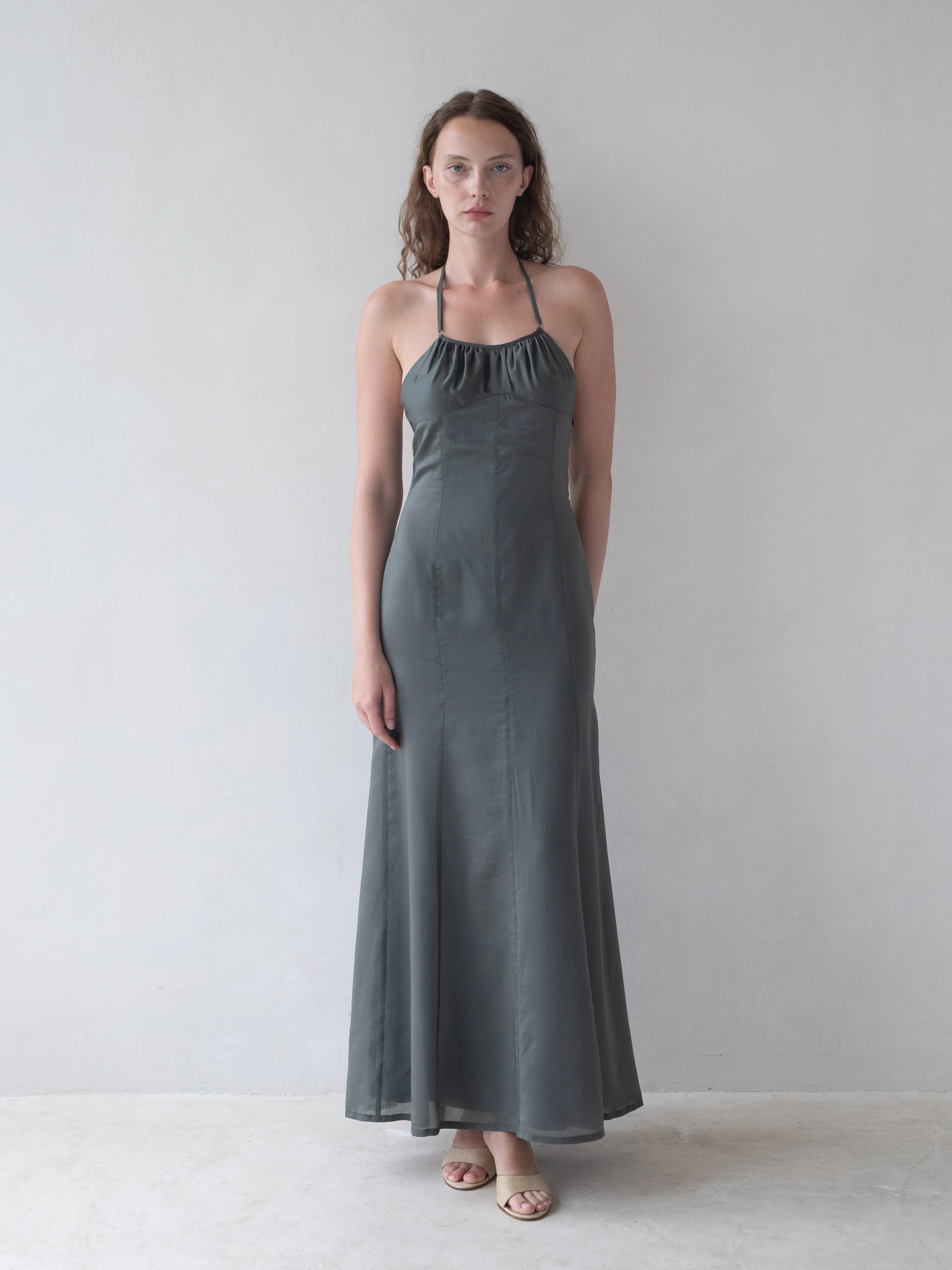 Flore Maxi Dress - Evergreen sold by BELLE the label