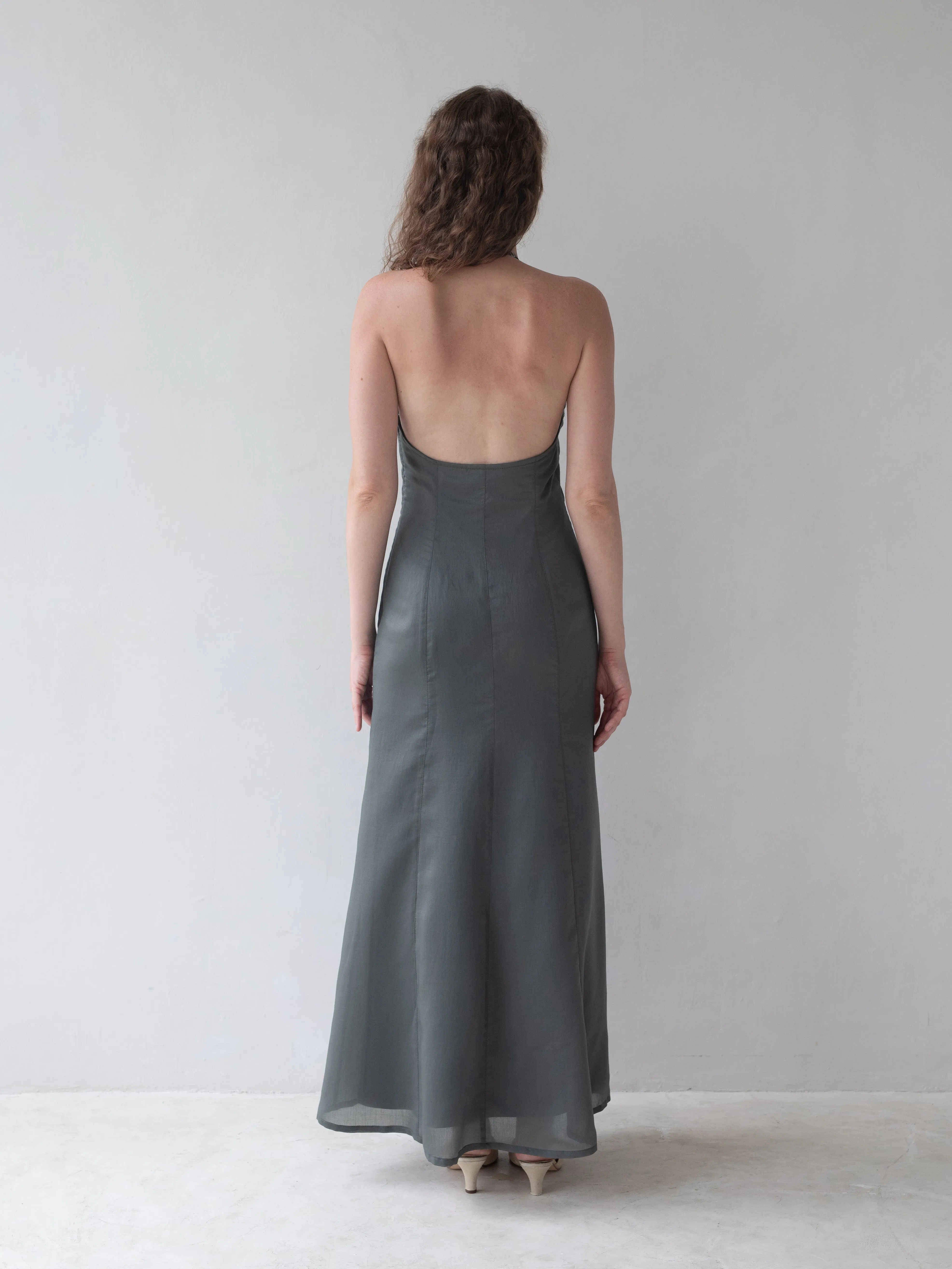 Flore Maxi Dress - Evergreen sold by BELLE the label product image thumbnail 3
