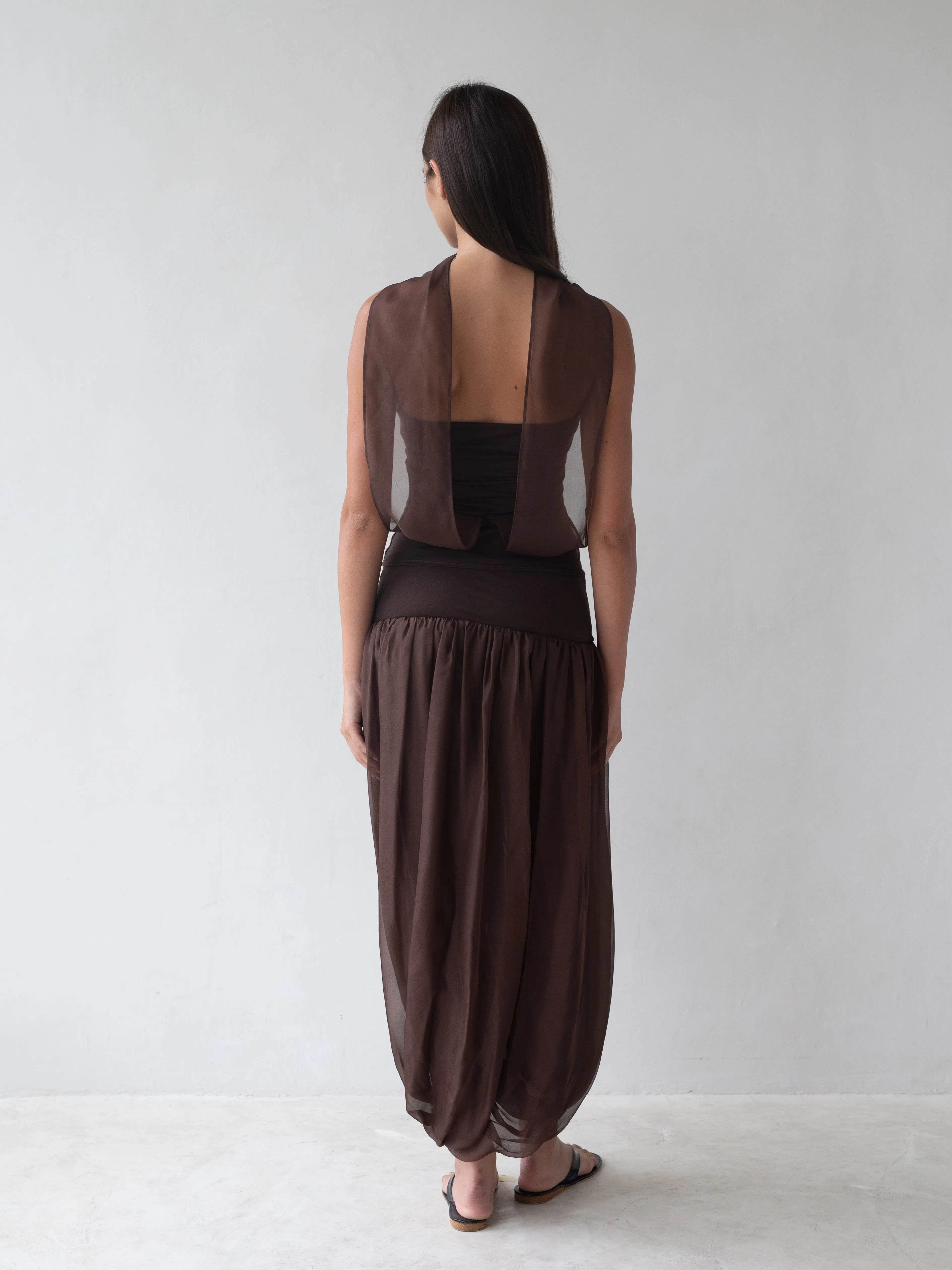 Meadow Maxi Skirt - Brown sold by BELLE the label product image thumbnail 3