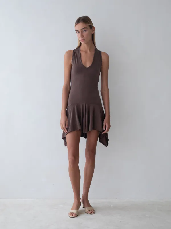 Park Dress - Brown sold by BELLE the label