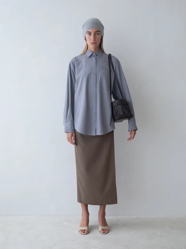 Reed Shirt - Grey sold by BELLE the label