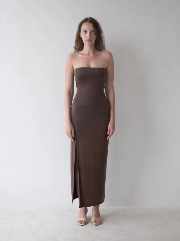 Sycamore Dress - Brown sold by BELLE the label