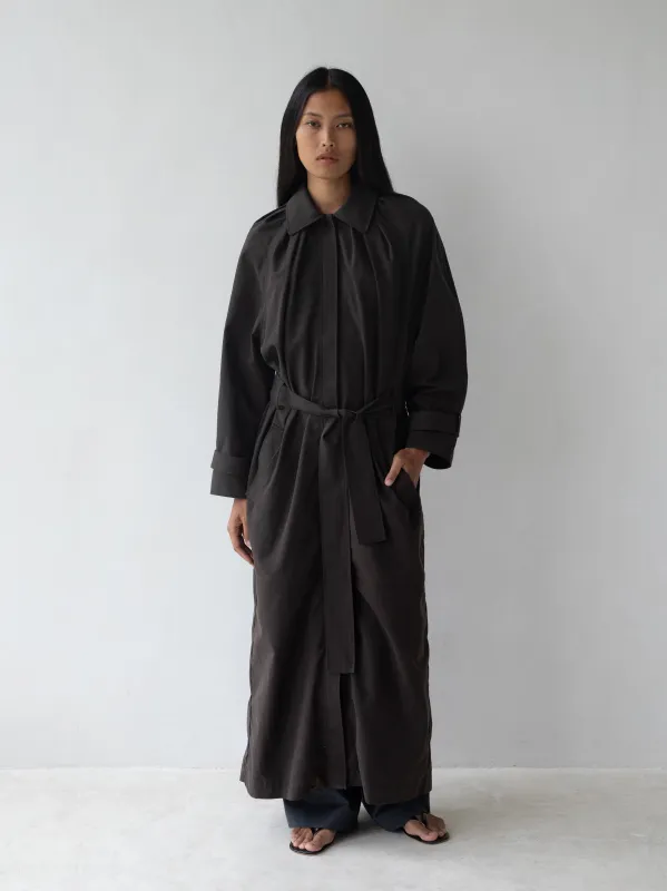 Laurel Trench - Brown sold by BELLE the label