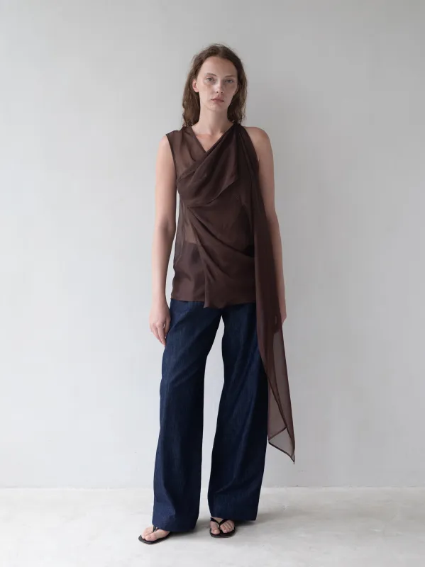 Vale Top - Brown made by BELLE the label
