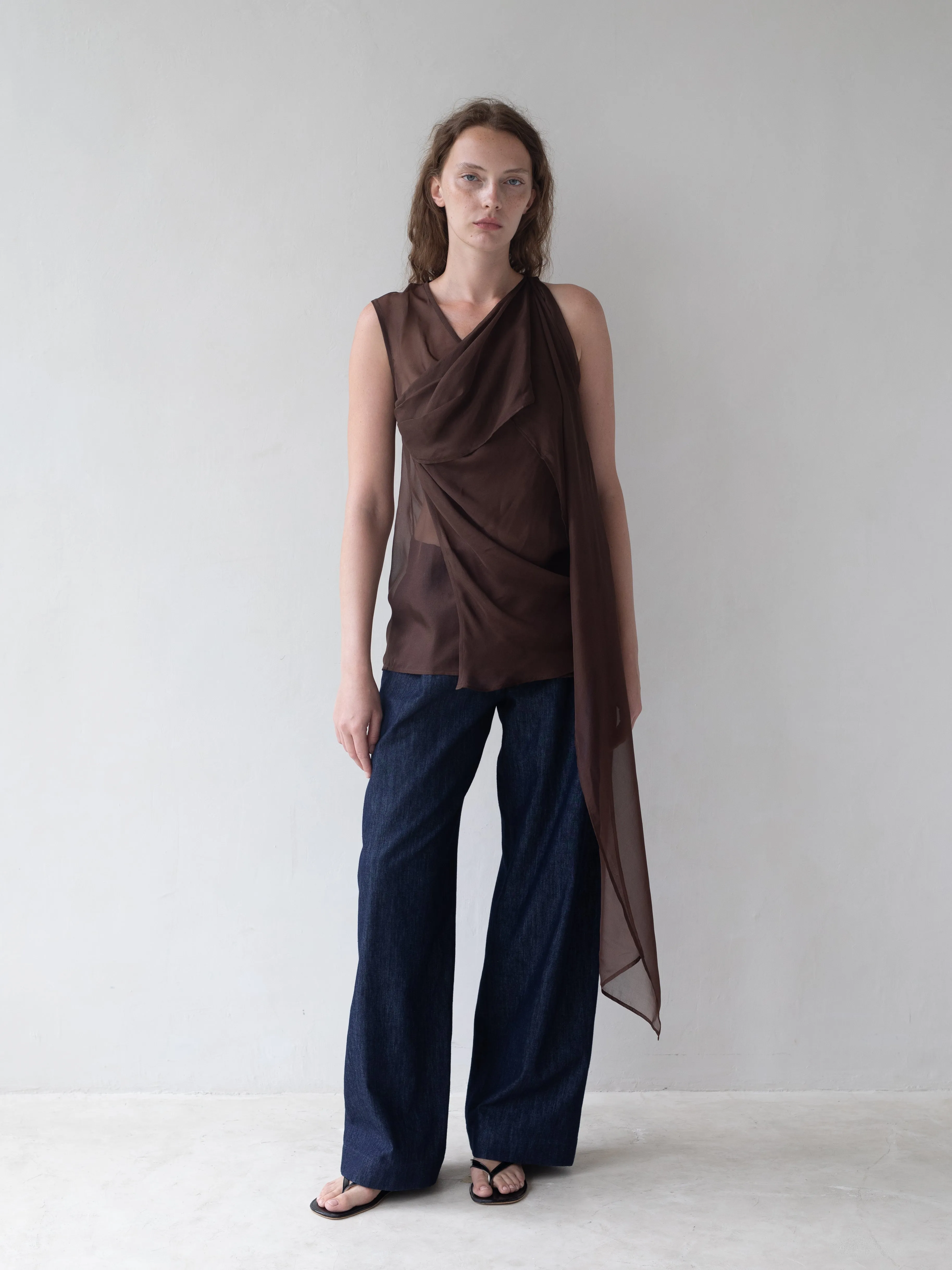 Vale Top - Brown sold by BELLE the label