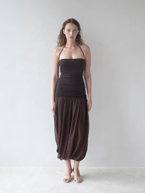 Willow Dress - Brown sold by BELLE the label