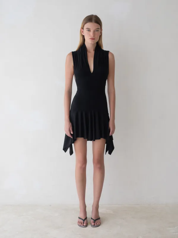 Twyla Mini Dress - Black sold by BELLE the label