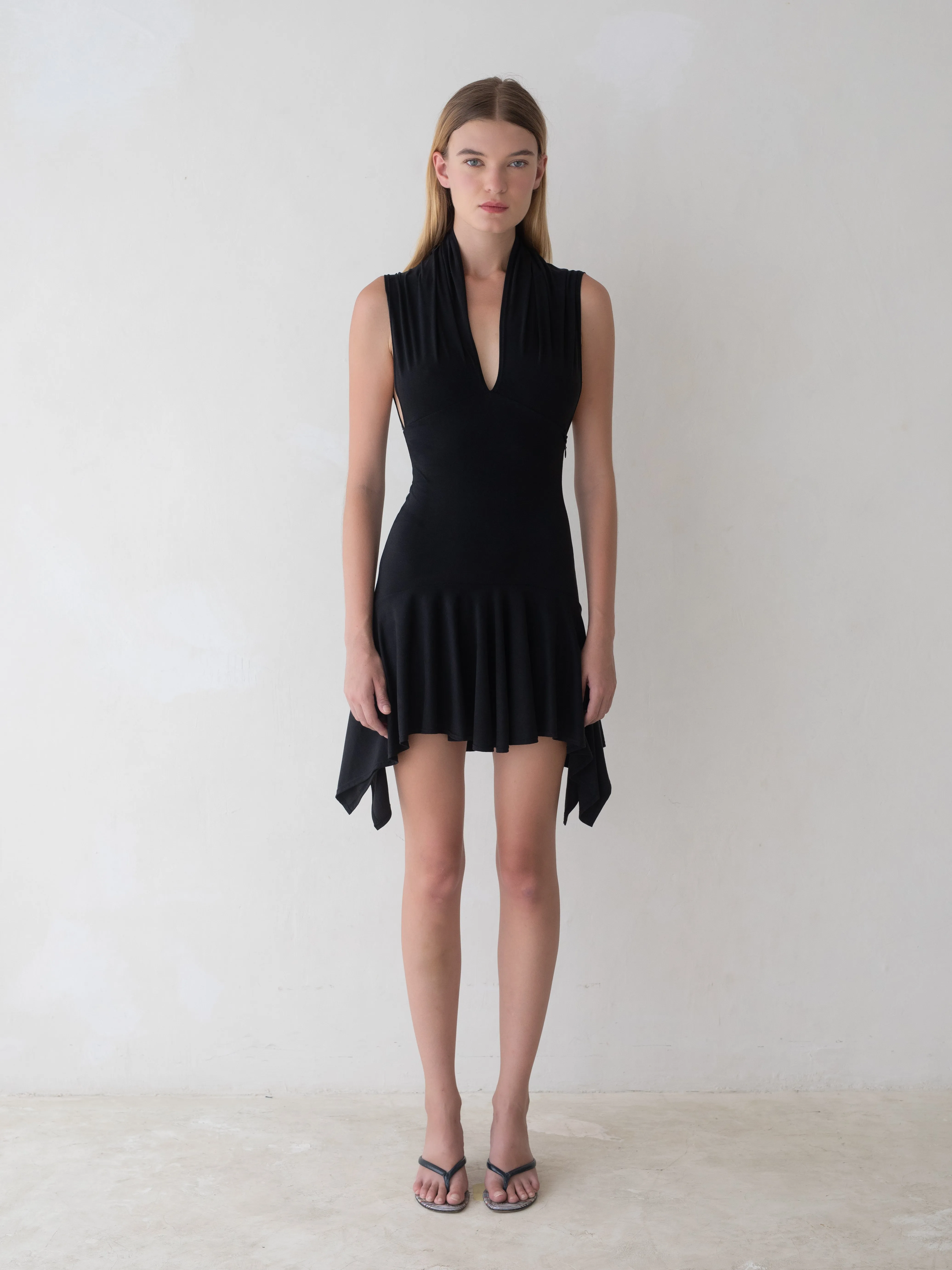 Twyla Mini Dress - Black sold by BELLE the label