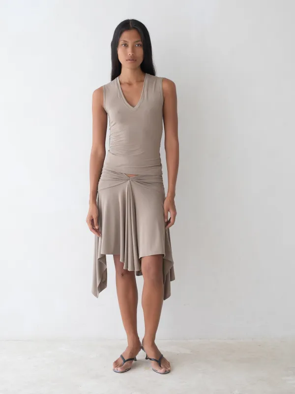 Lovell Skirt - Taupe sold by BELLE the label