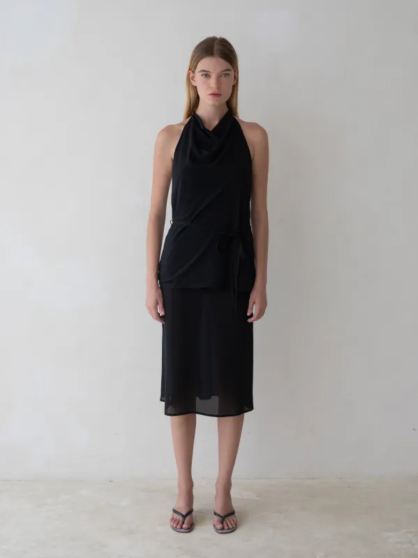 Lea Skirt - Black sold by BELLE the label