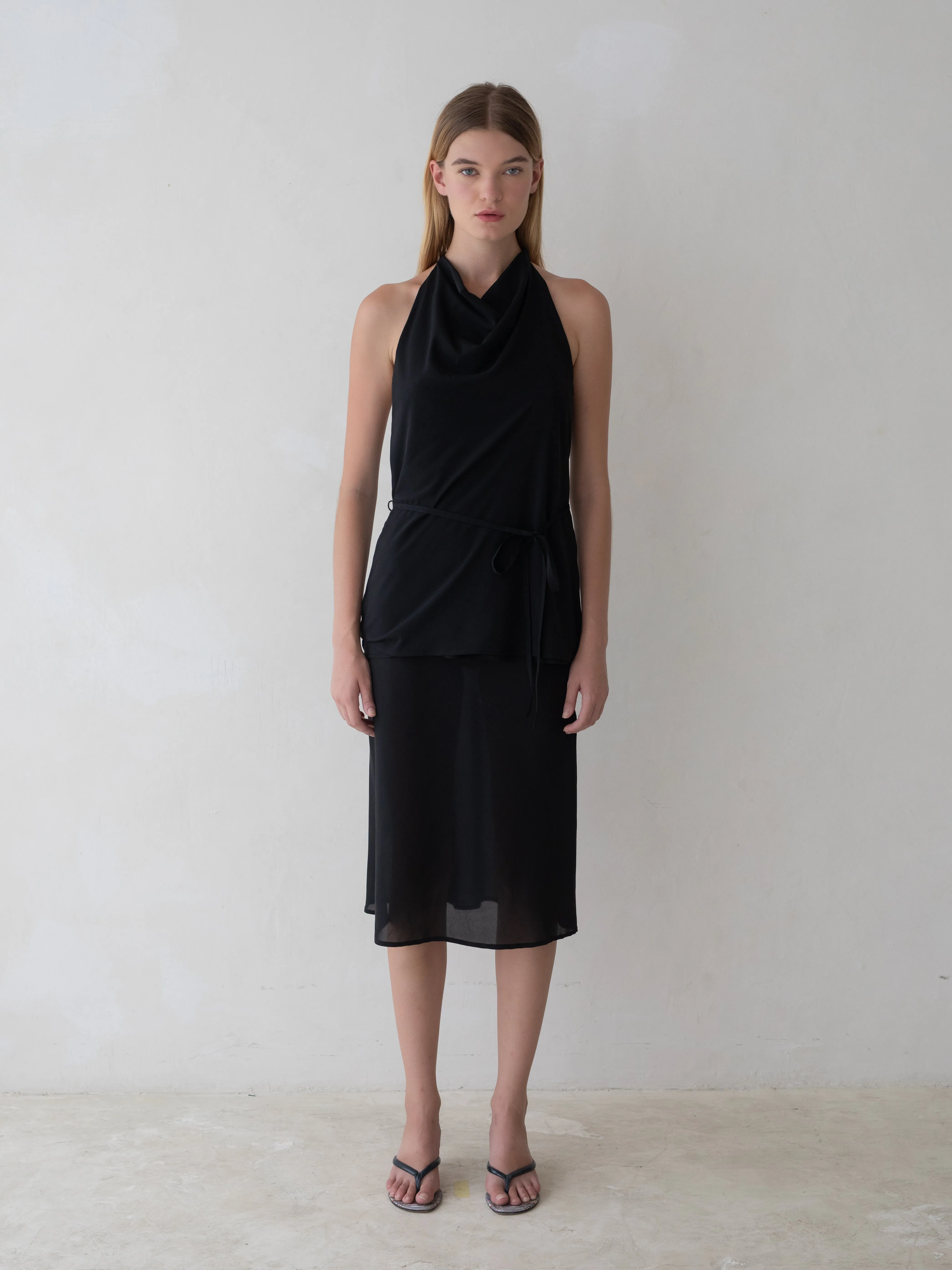 Lea Skirt - Black sold by BELLE the label