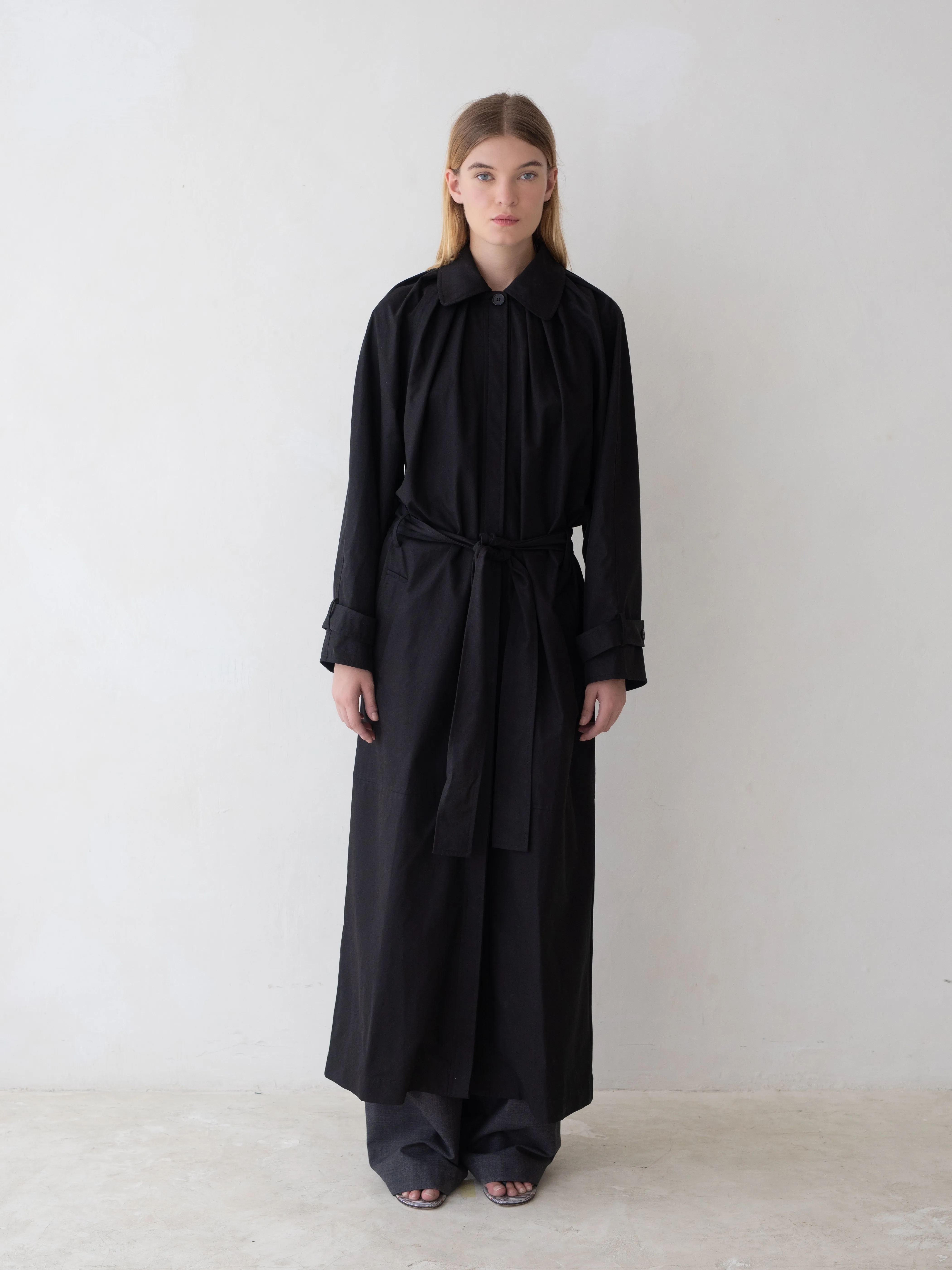 Laurel Trench - Black sold by BELLE the label