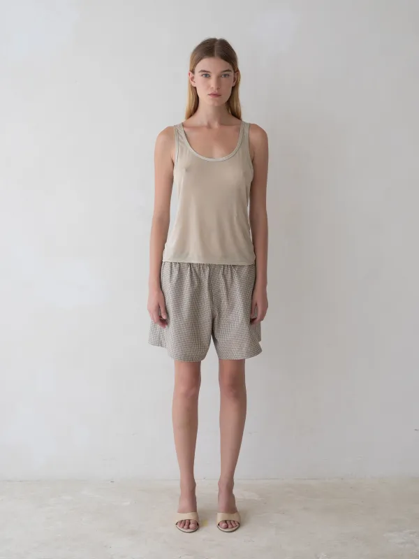 Boxer Shorts - Brown Plaid sold by BELLE the label