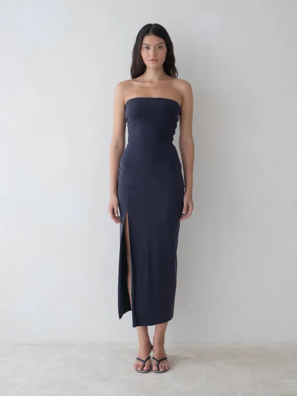 Sycamore Dress - Indigo sold by BELLE the label