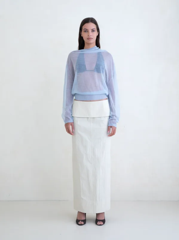 Reve Sweater - Powder Blue made by BELLE the label
