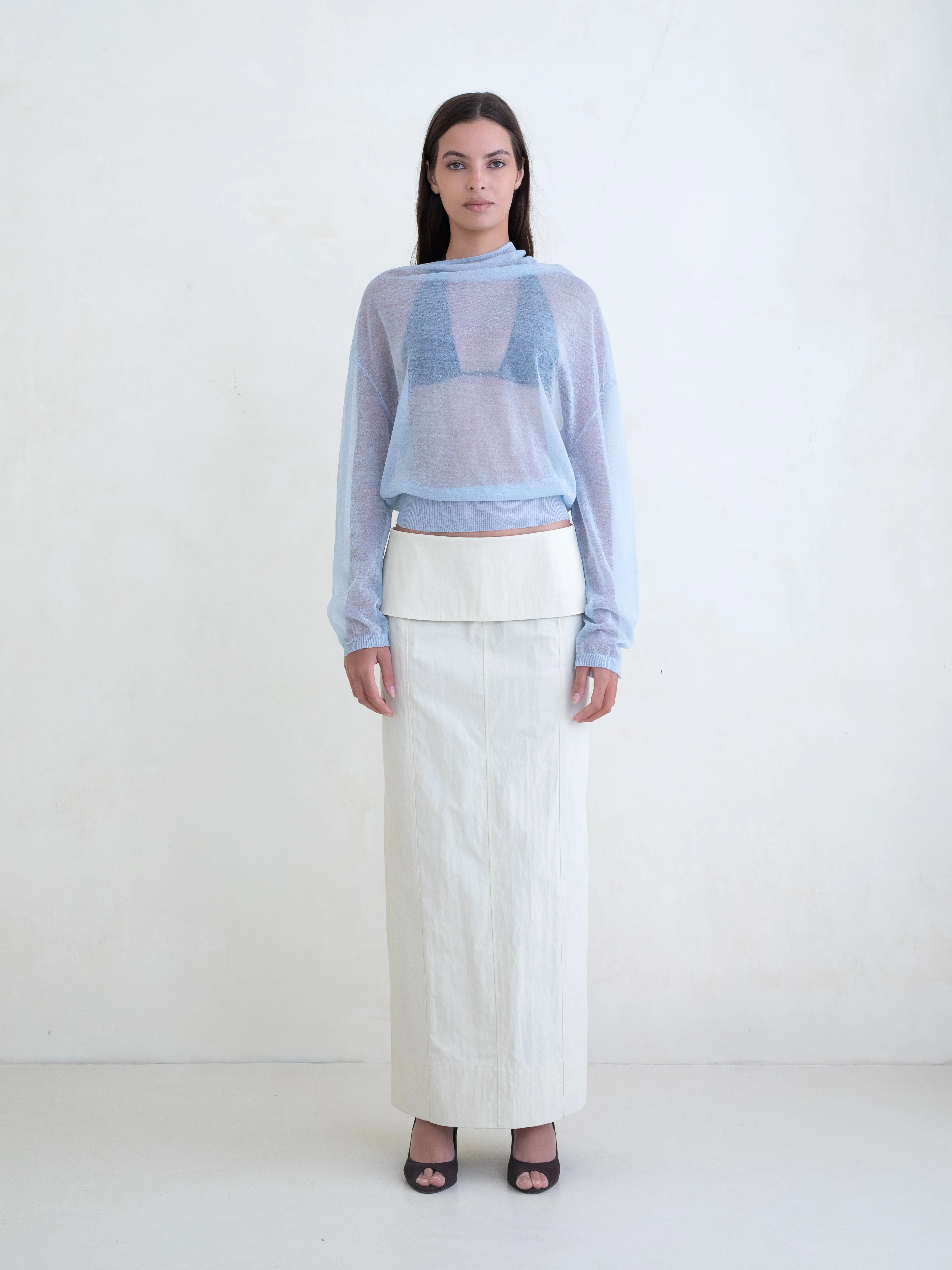 Reve Sweater - Powder Blue sold by BELLE the label