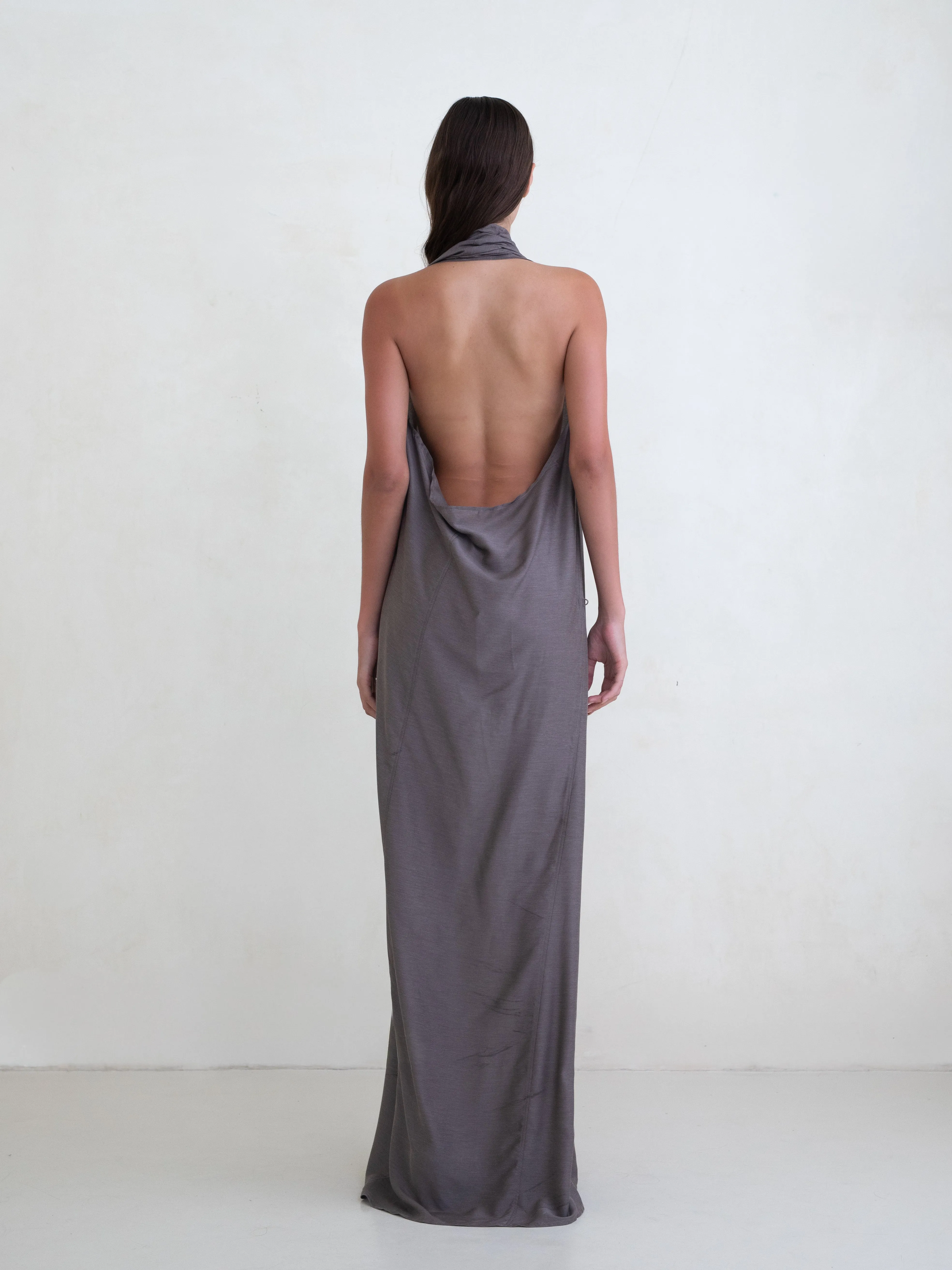 Spiral Dress - Taupe sold by BELLE the label product image thumbnail 3