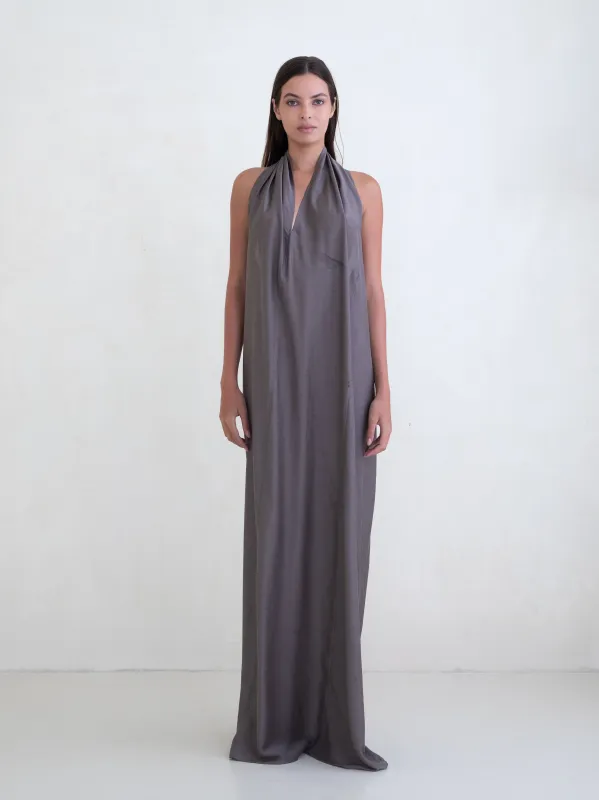 Spiral Dress - Taupe made by BELLE the label