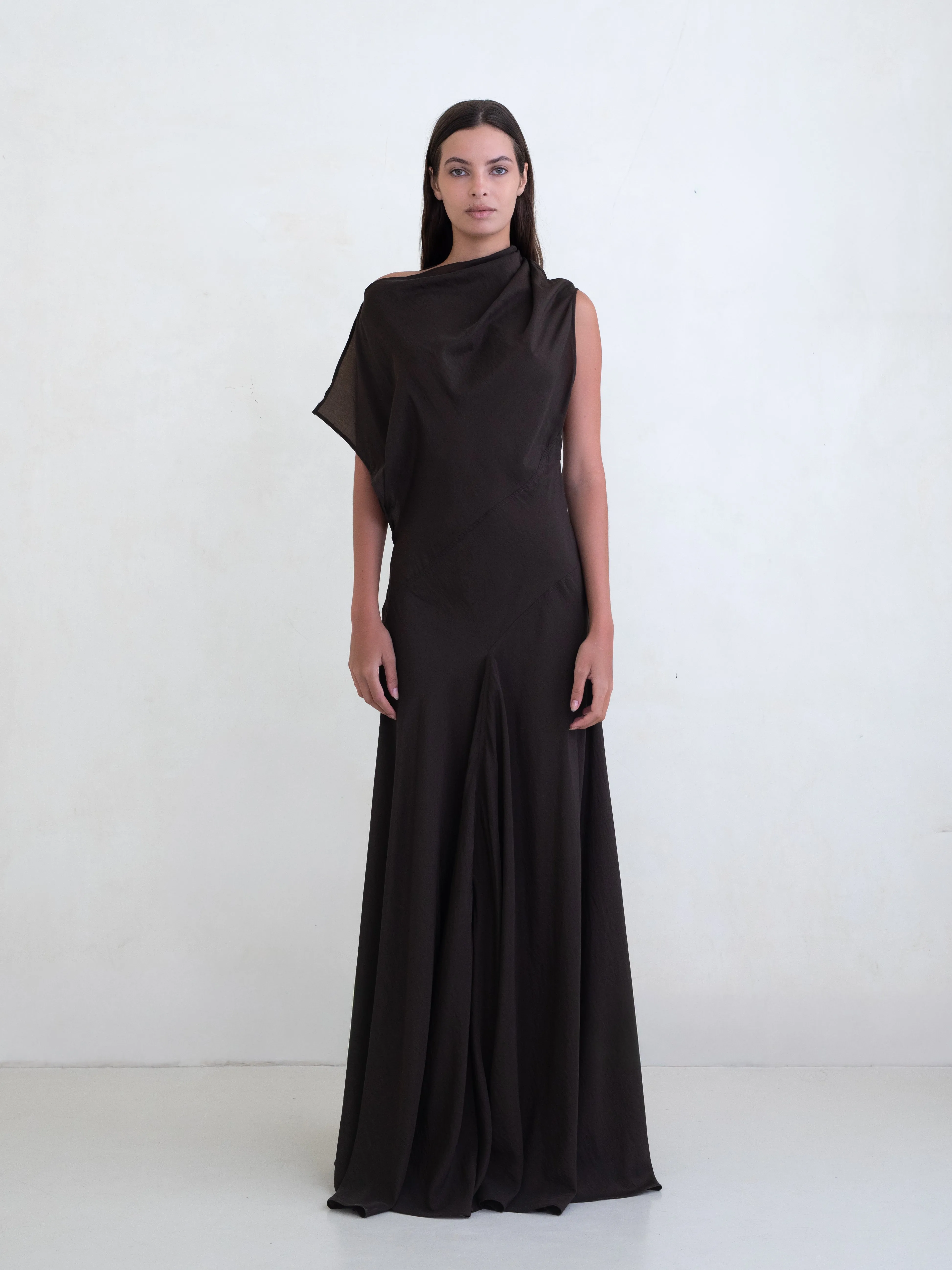 Reverie Dress - Brown sold by BELLE the label