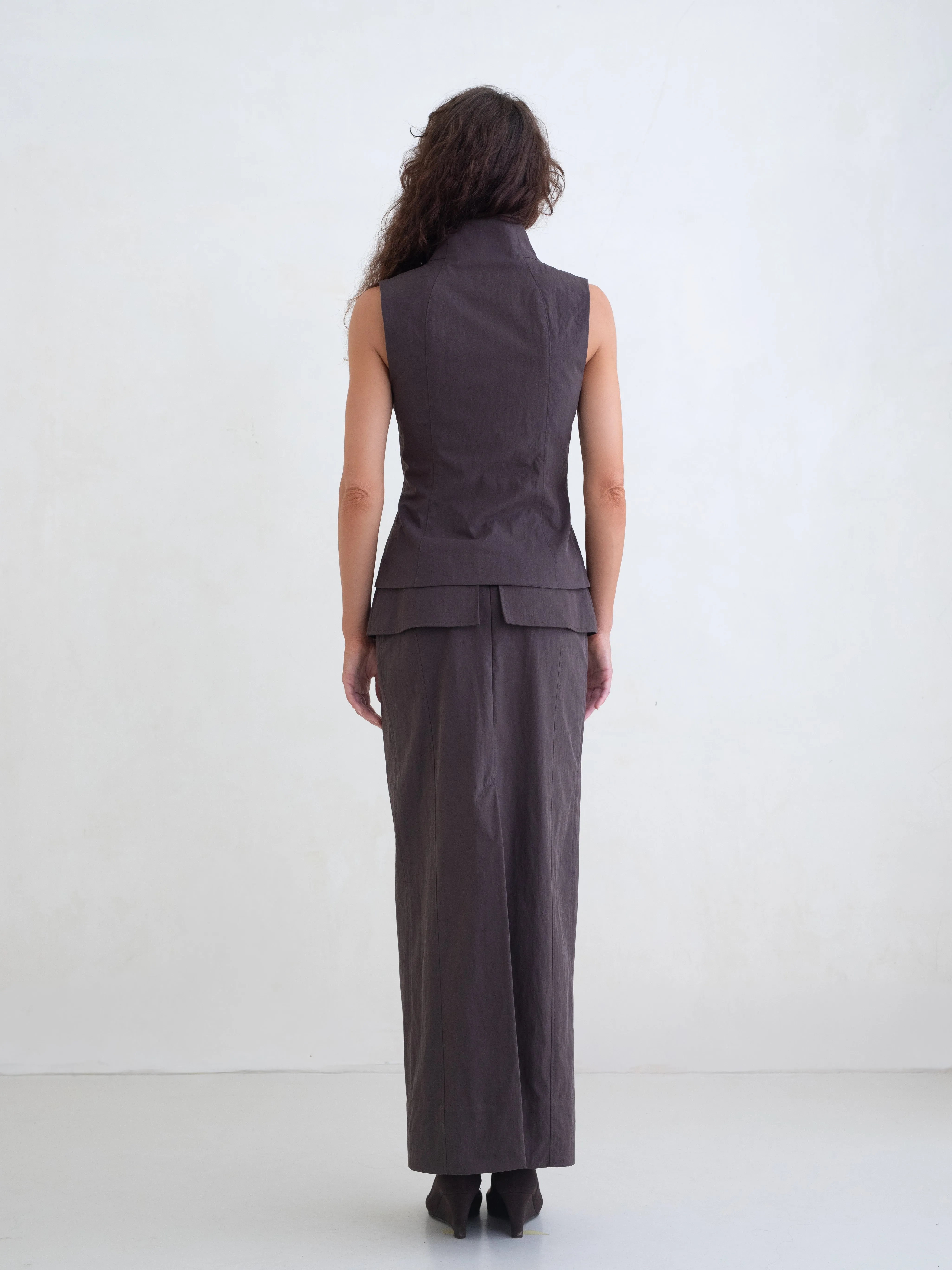 Secrets Vest - Brown sold by BELLE the label product image thumbnail 3