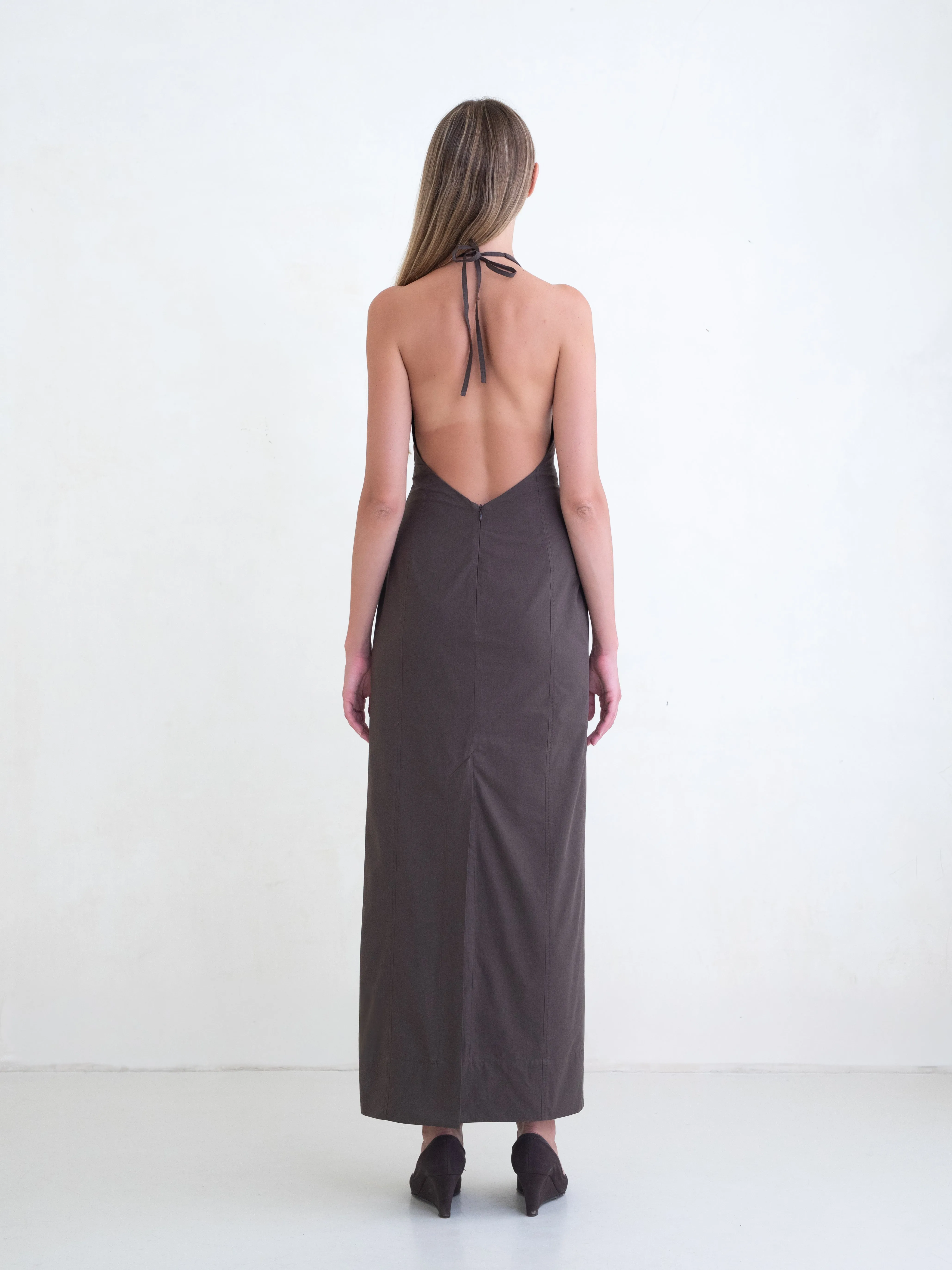 Helia Dress - Brown sold by BELLE the label product image thumbnail 3