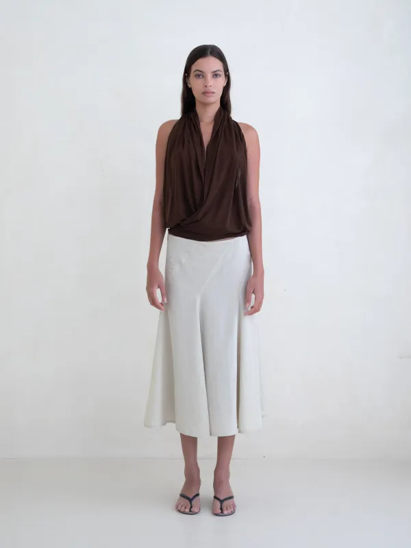 Cleo Top - Brown made by Belle Anna