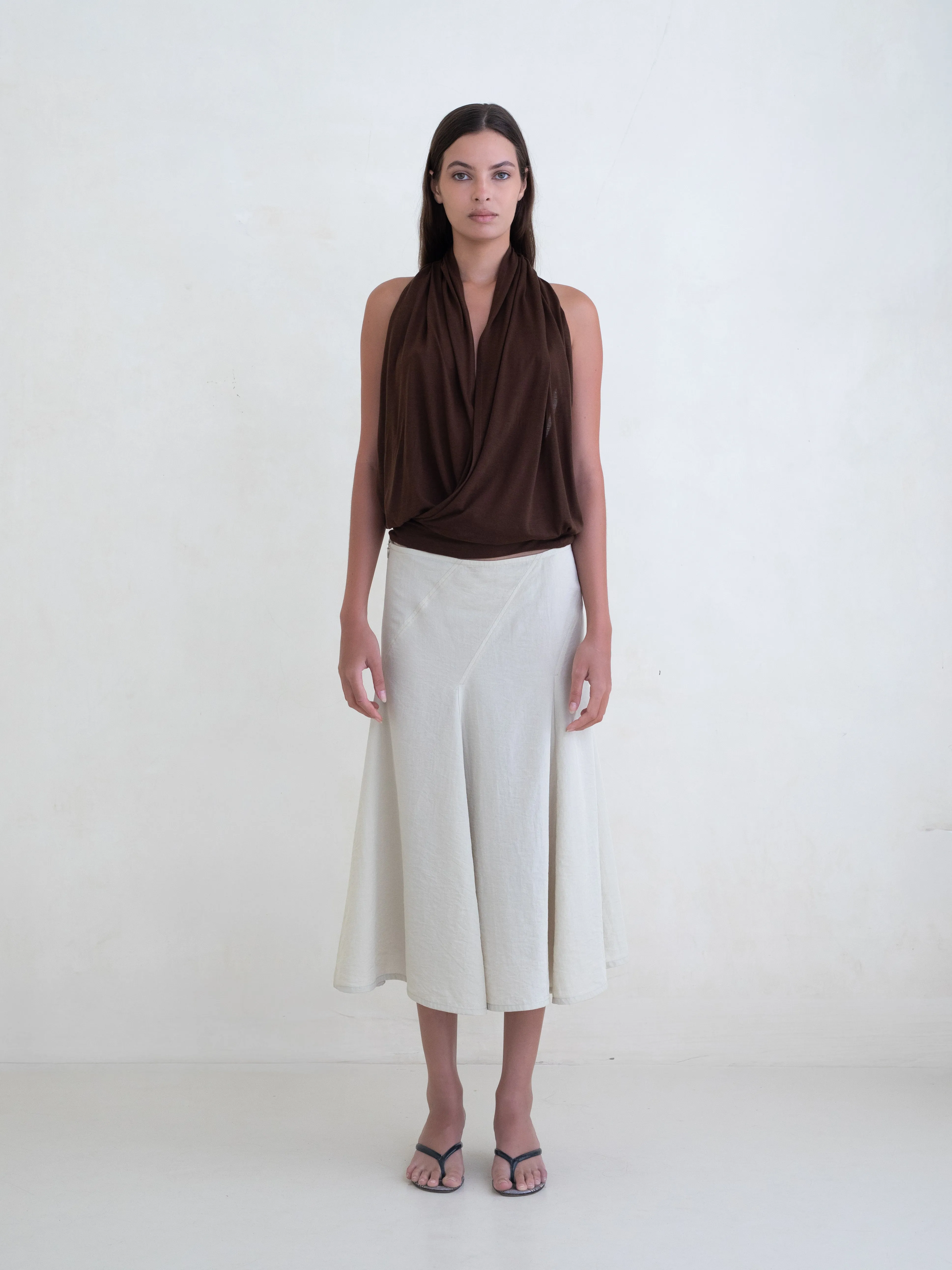 Cleo Top - Brown sold by BELLE the label