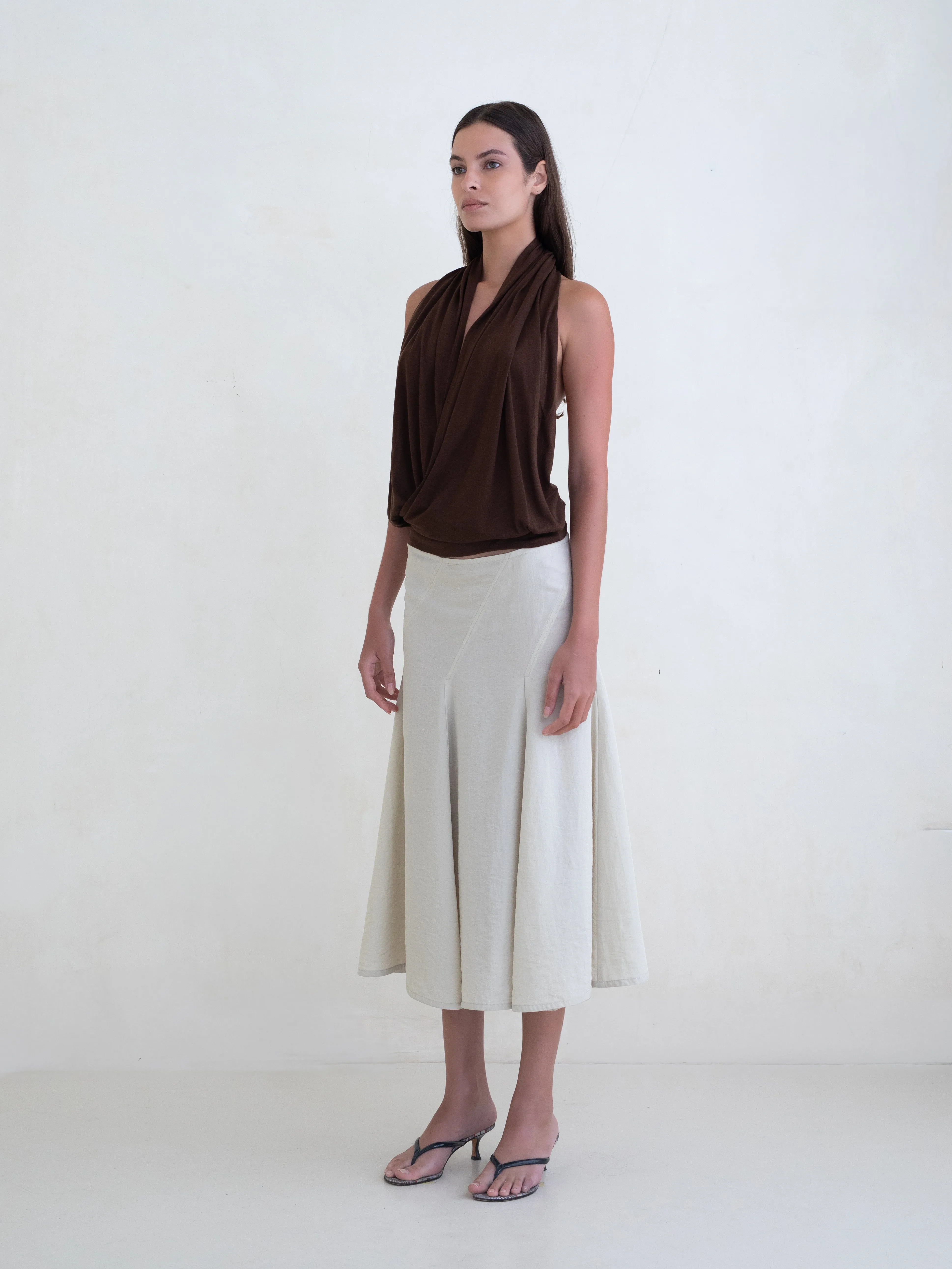 Cleo Top - Brown sold by BELLE the label product image thumbnail 2