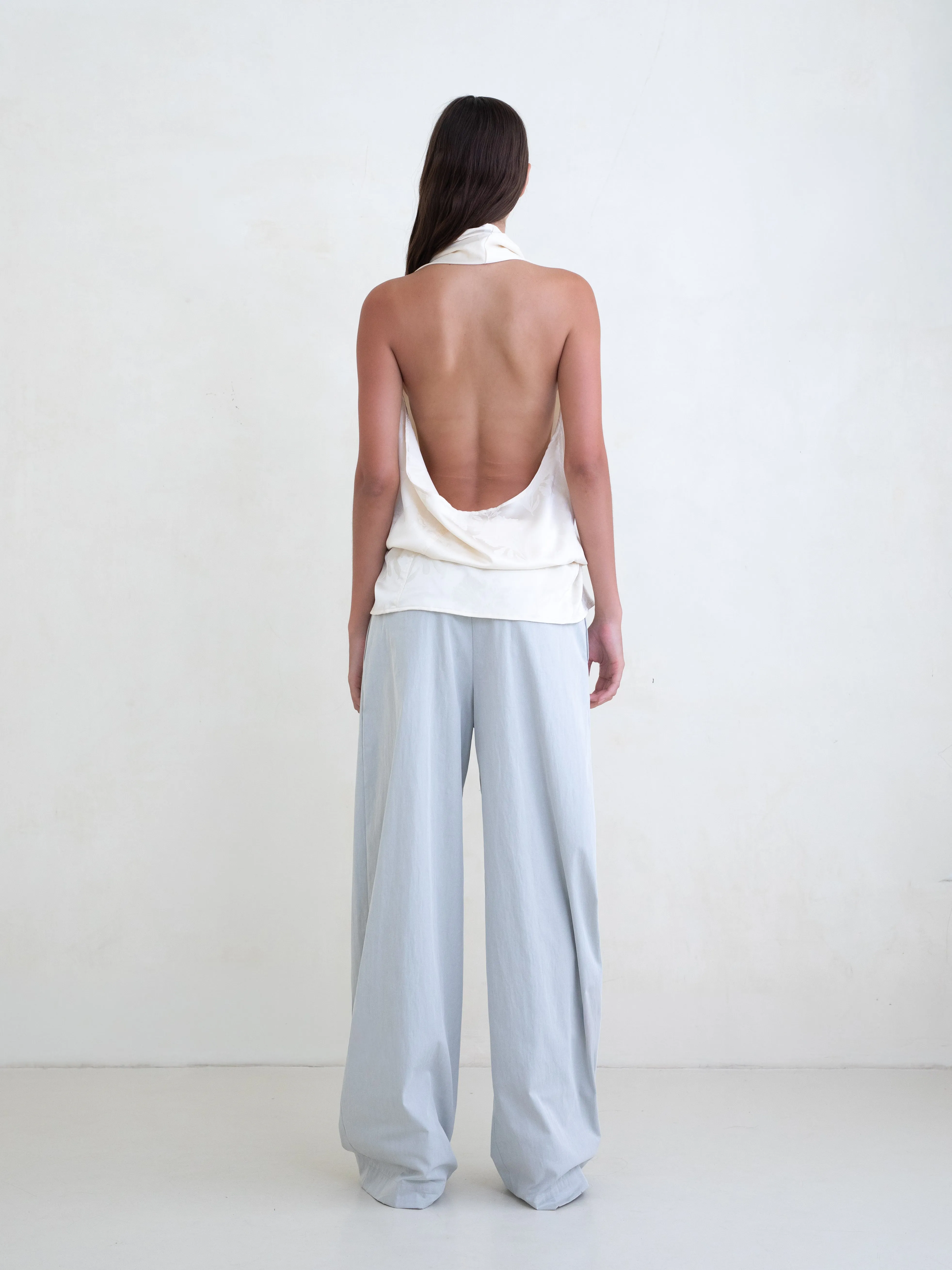Spiral Top - Ivory Jacquard sold by BELLE the label product image thumbnail 3