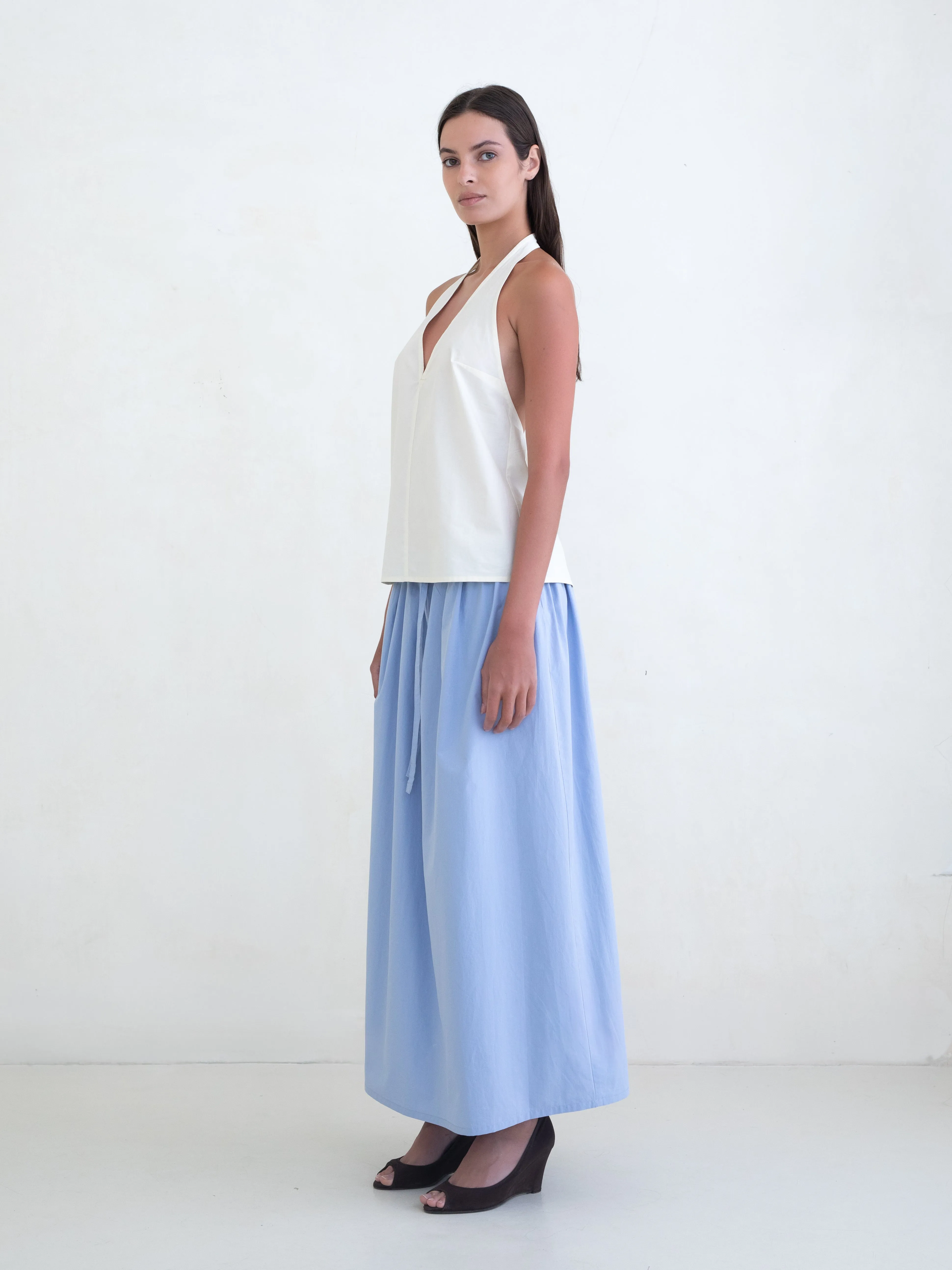 Rhea Skirt - Powder Blue sold by BELLE the label product image thumbnail 4
