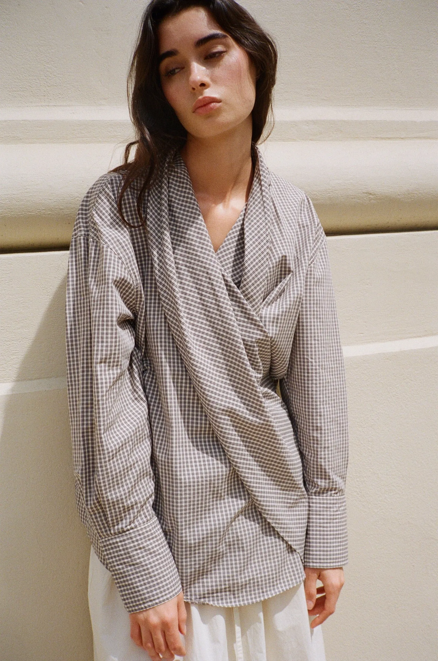 Leandra Shirt - Black Plaid sold by BELLE the label product image thumbnail 2
