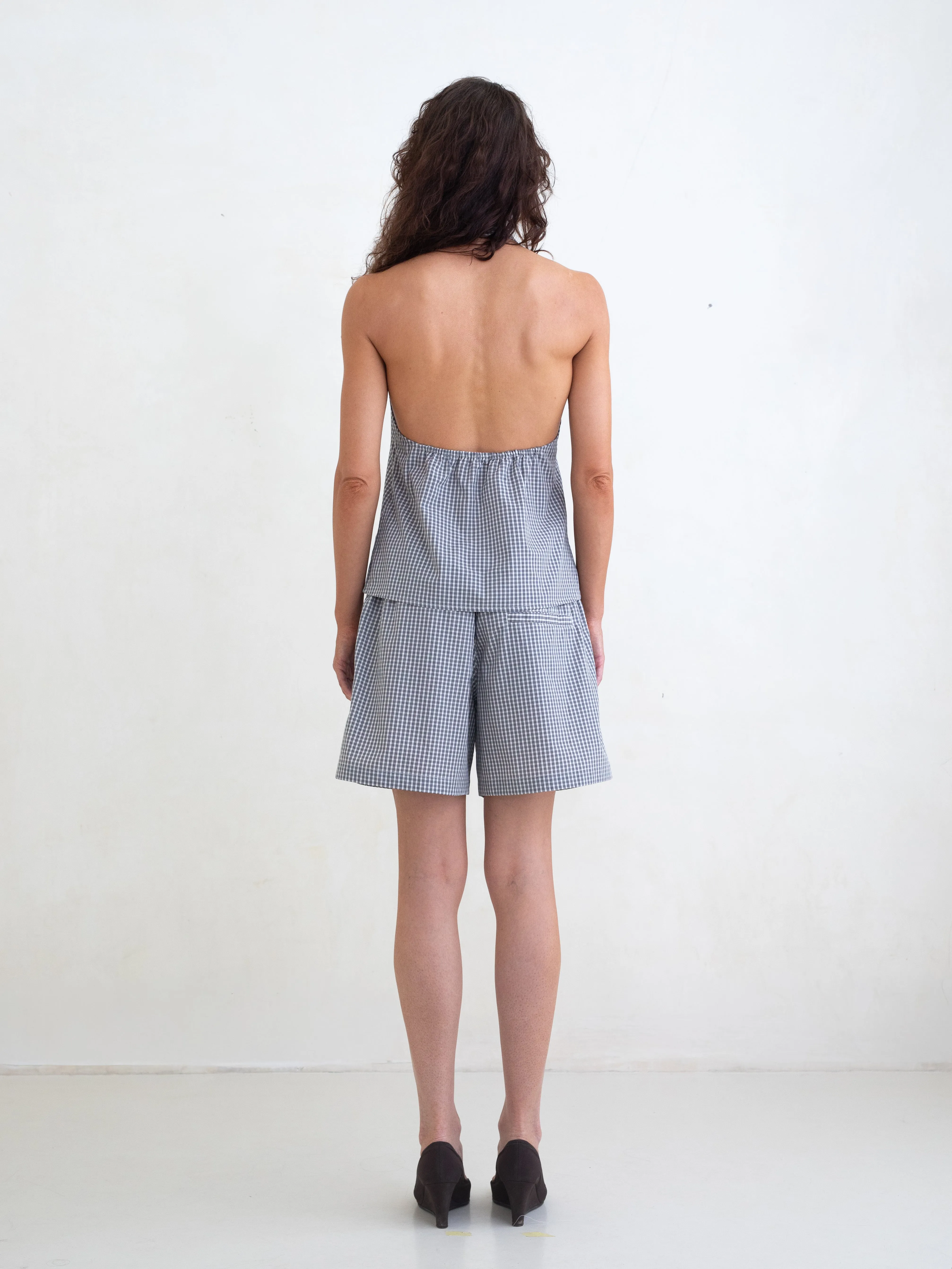 Boxer Shorts - Black Plaid sold by BELLE the label product image thumbnail 3