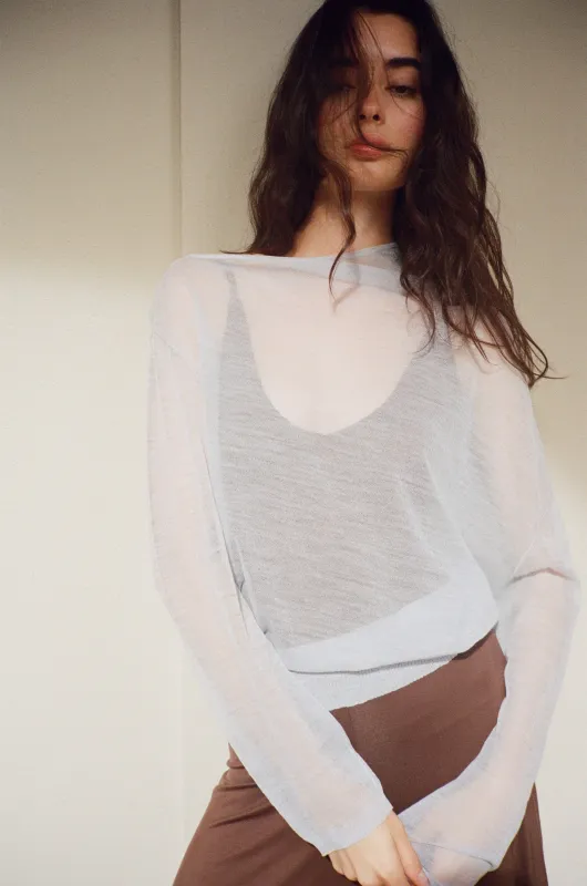 Reve Sweater - Powder Blue made by BELLE the label